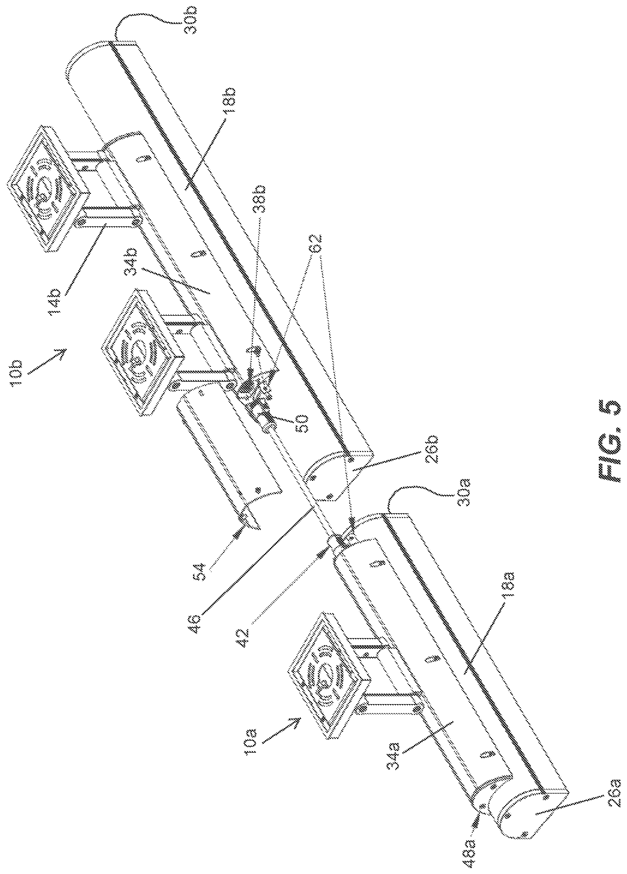 Patent US12092295 Figure 5 – Light fixture connection system and optic holder