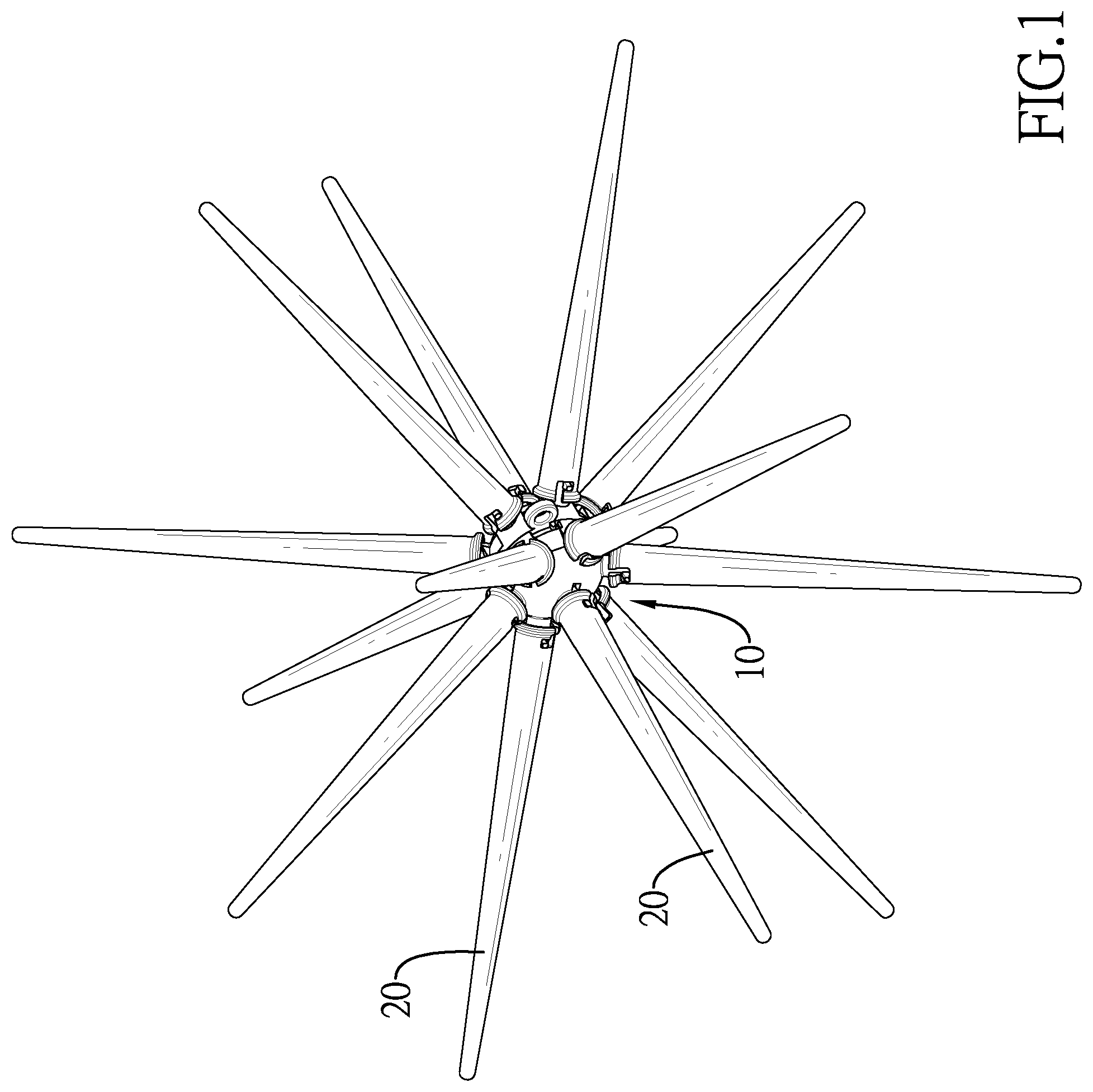 Patent US12092296 Figure 1 – Firework lighting device