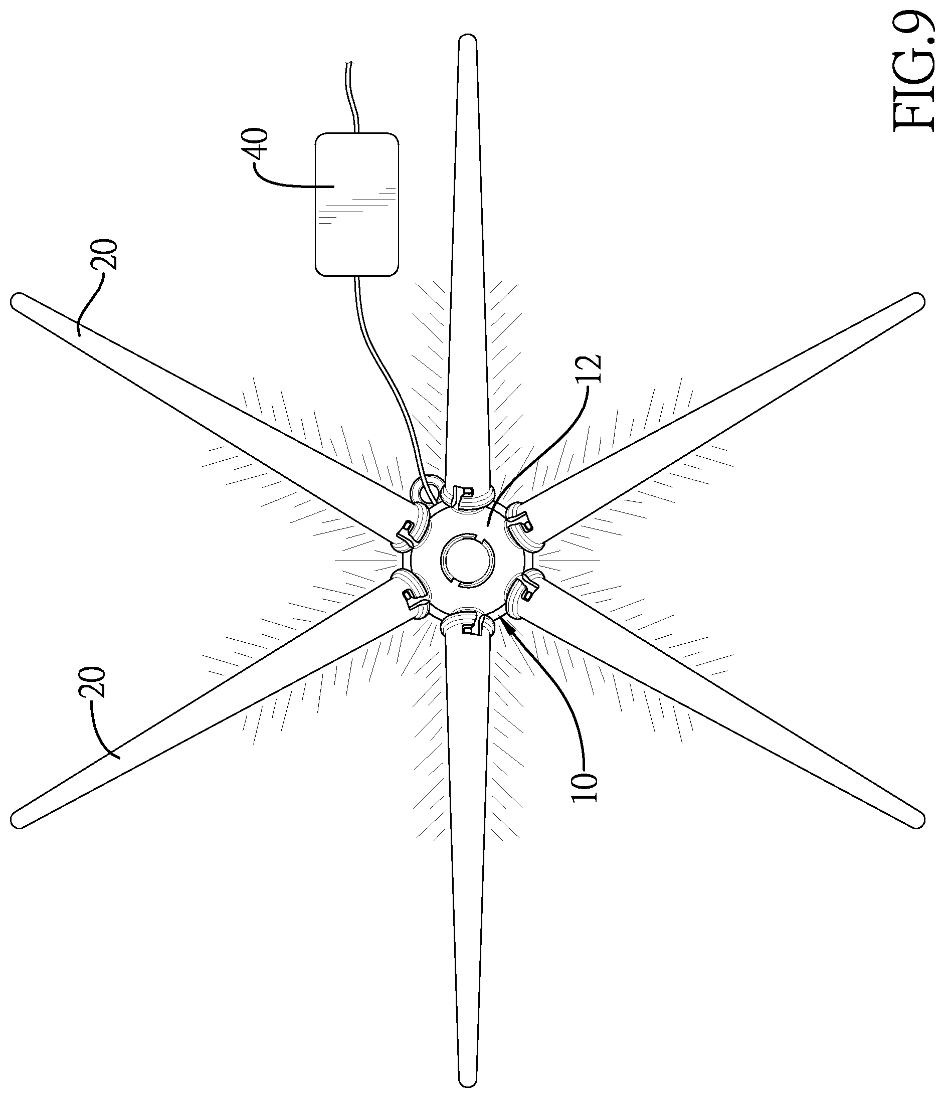 Patent US12092296 Figure 9 – Firework lighting device