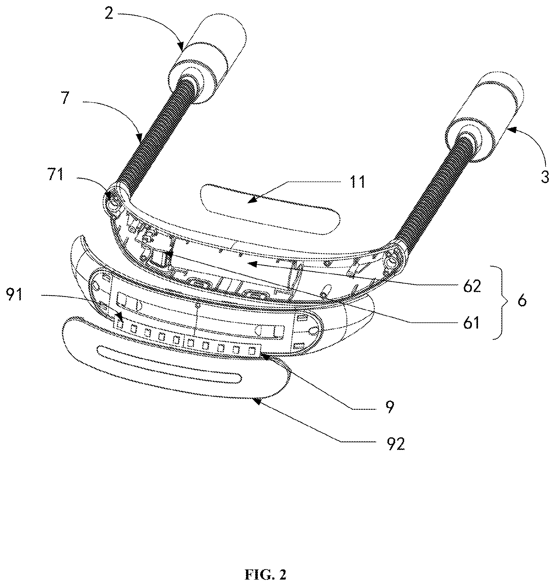 Patent US12092300 Figure 2 – Neck hanging LED lamp with timer