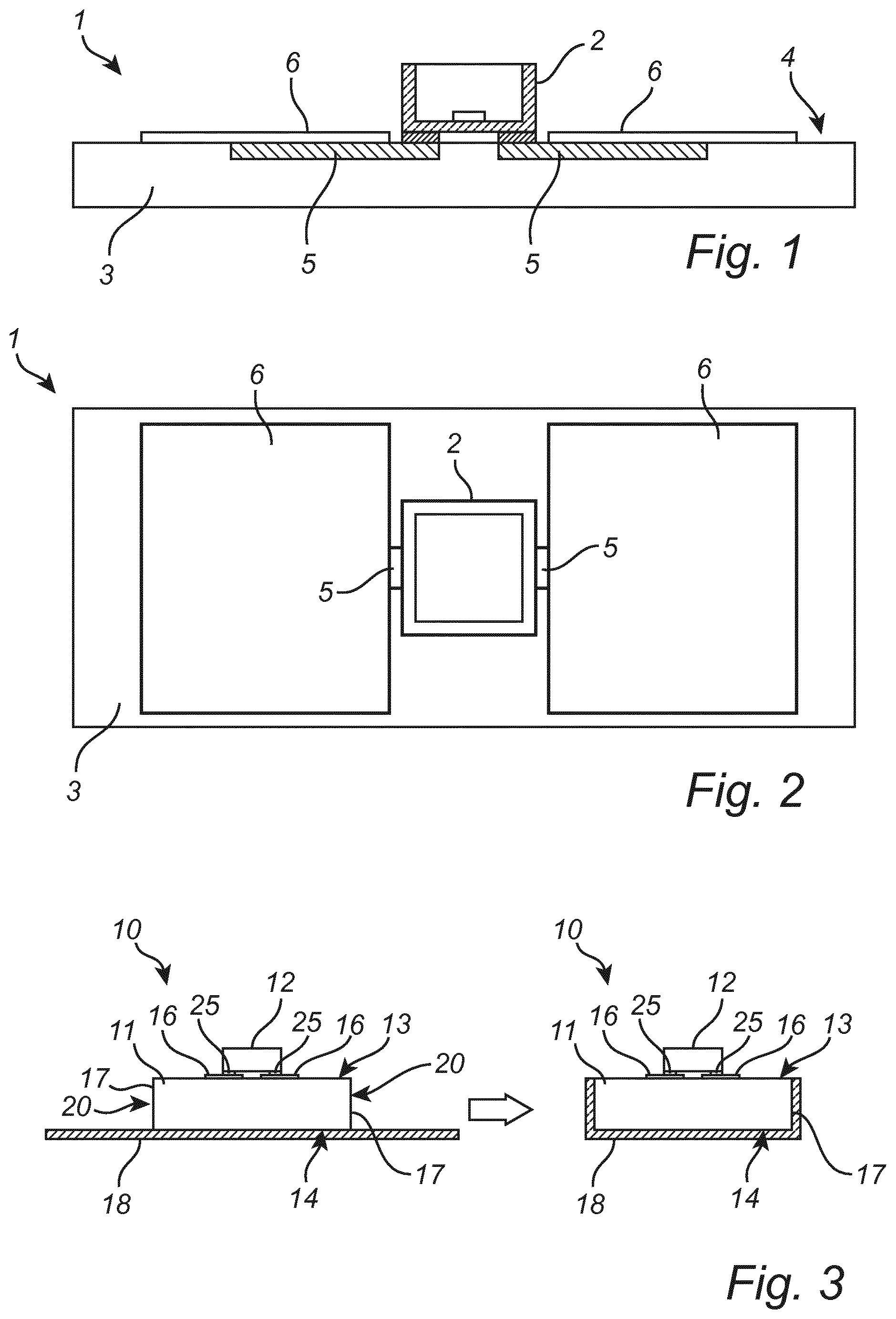 Patent US12092301 Figure 1 – Lighting arrangement comprising a substrate for light emitting elements