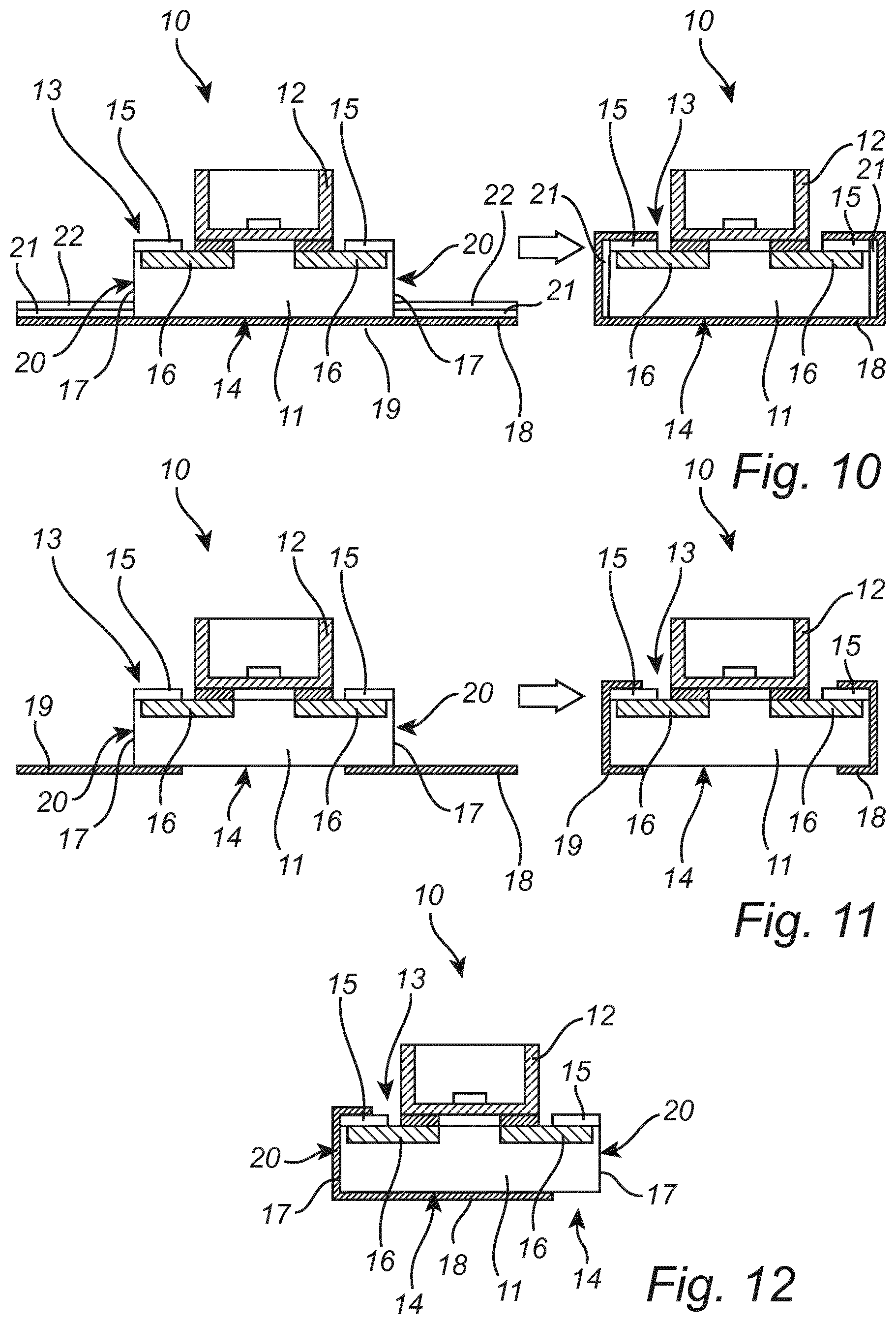 Patent US12092301 Figure 4 – Lighting arrangement comprising a substrate for light emitting elements