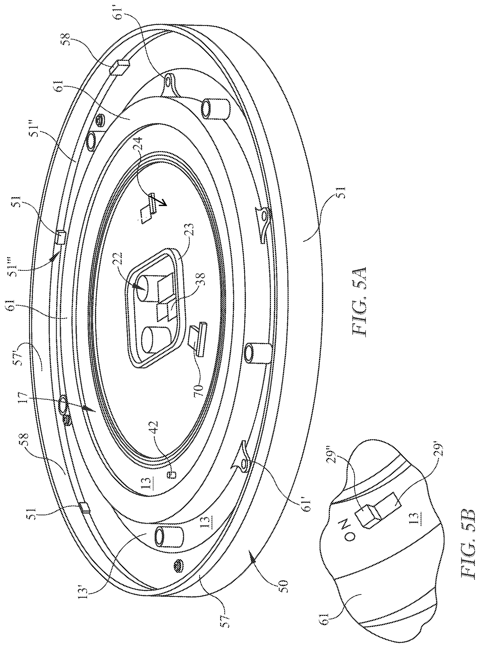 Patent US12092302 Figure 3 – LED light fixture with downlight and upper light sources