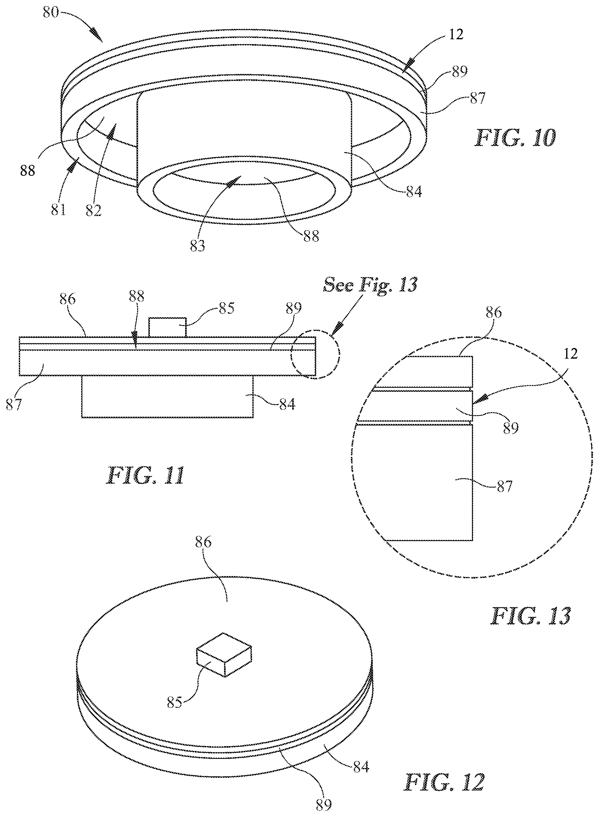 Patent US12092302 Figure 8 – LED light fixture with downlight and upper light sources