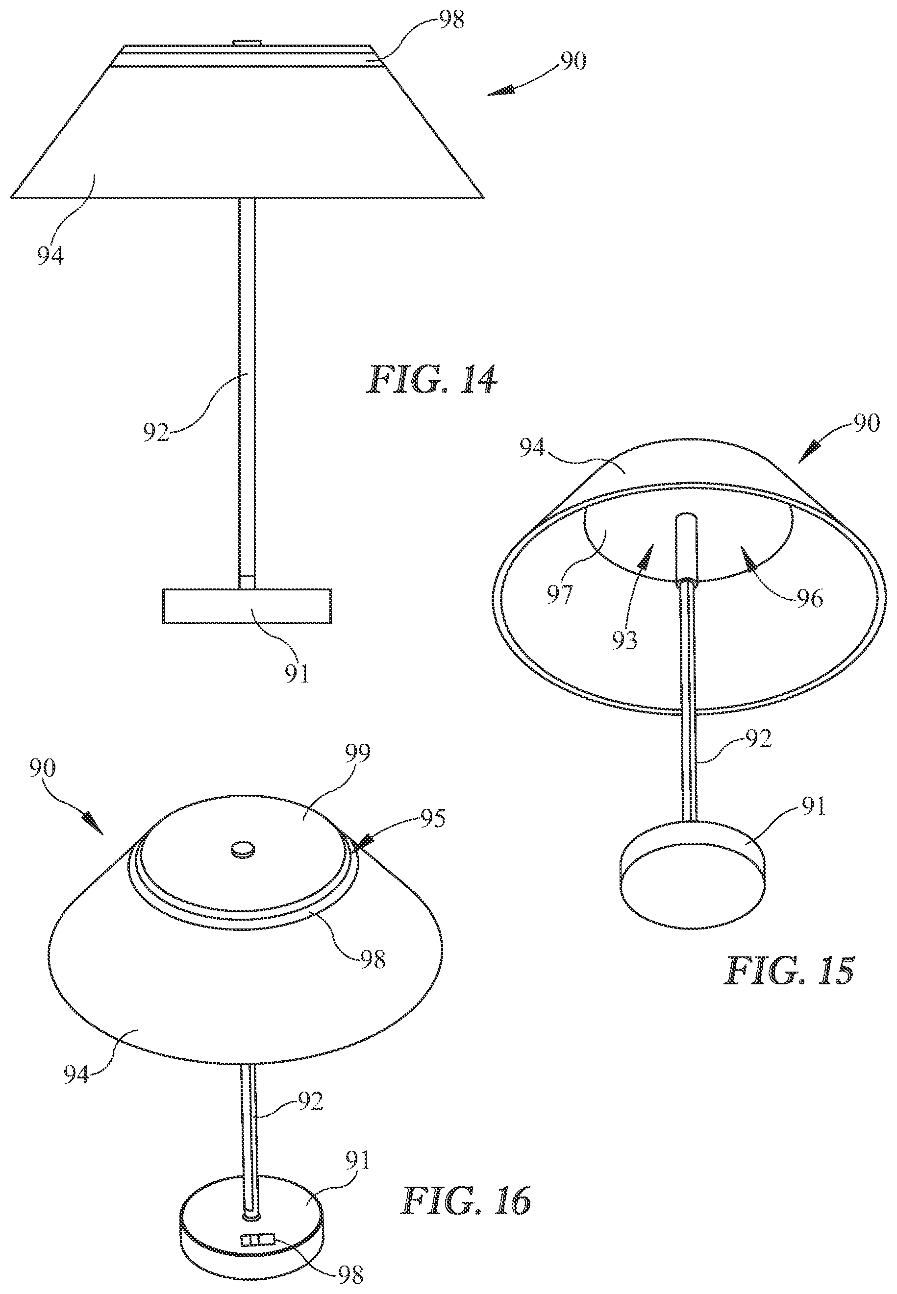 Patent US12092302 Figure 9 – LED light fixture with downlight and upper light sources