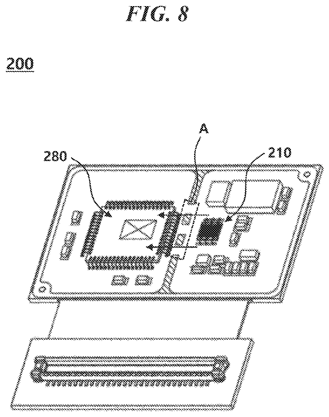 Patent US12092310 Figure 8 – Optical barrier using side fill and light source module including the same