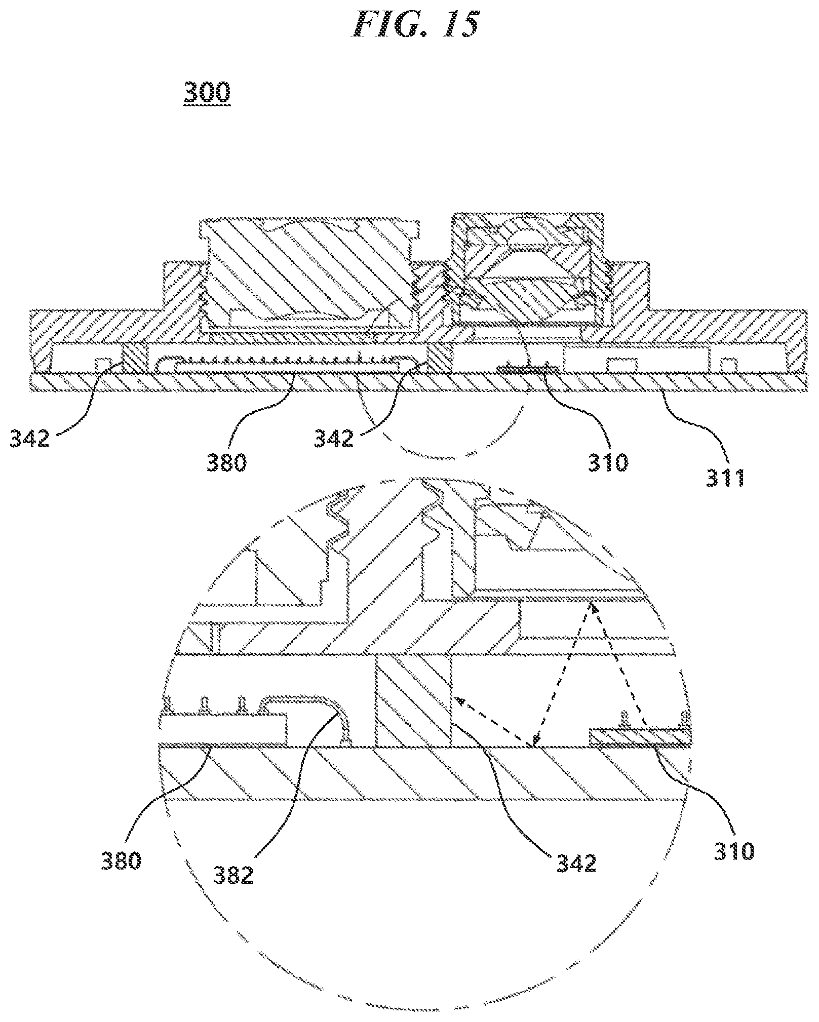 Patent US12092310 Figure 15 – Optical barrier using side fill and light source module including the same