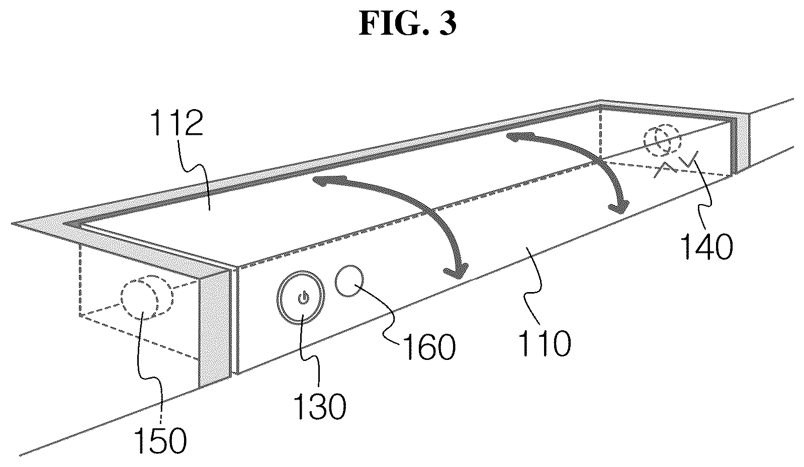 Patent US12092312 Figure 3 – Lighting device for table capable of removing shade formed in lighting object