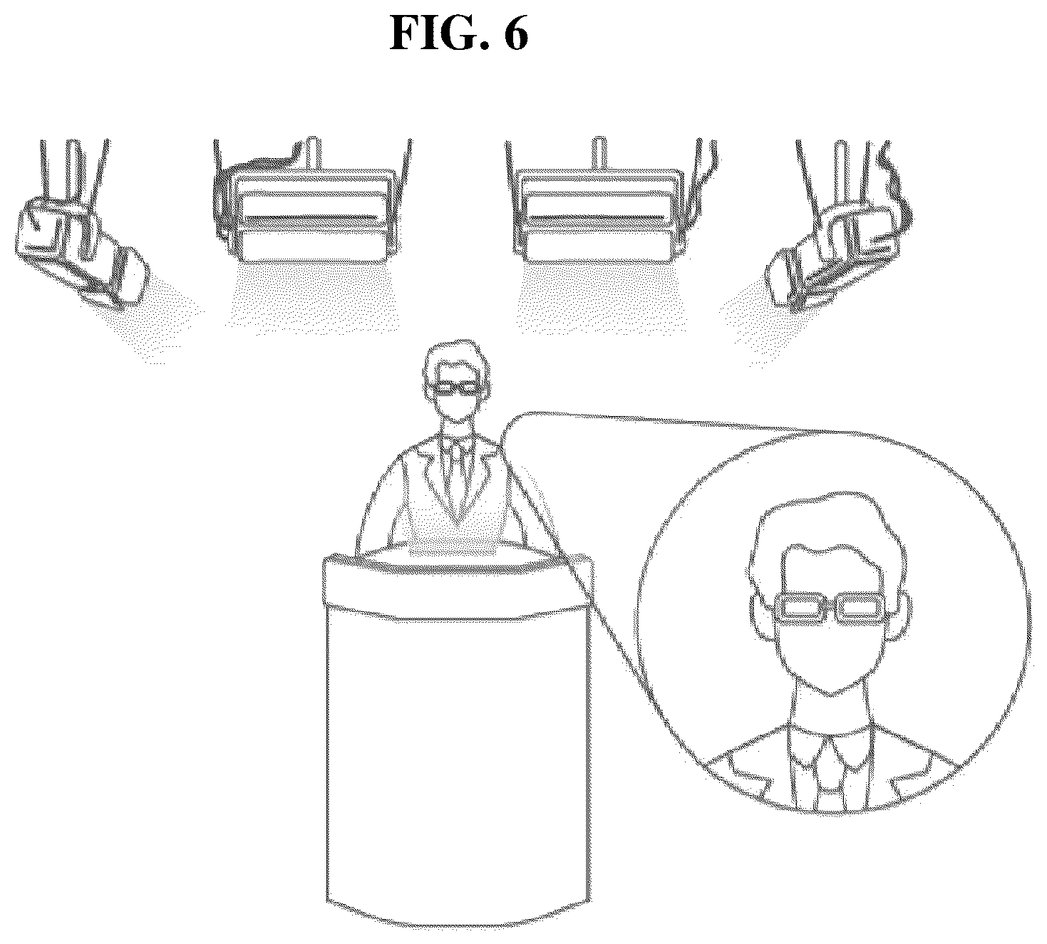 Patent US12092312 Figure 6 – Lighting device for table capable of removing shade formed in lighting object