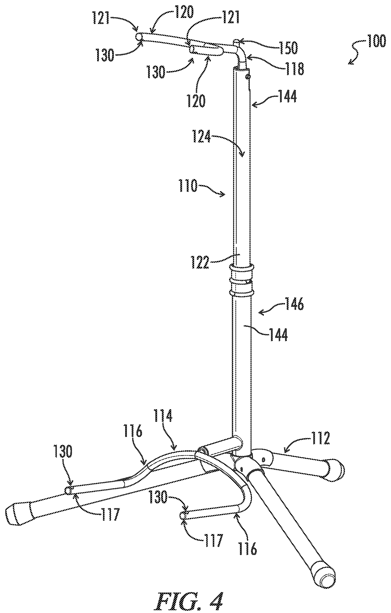 Patent US12092314 Figure 5 – Illuminated guitar stand system, retrofit kit, and method thereof