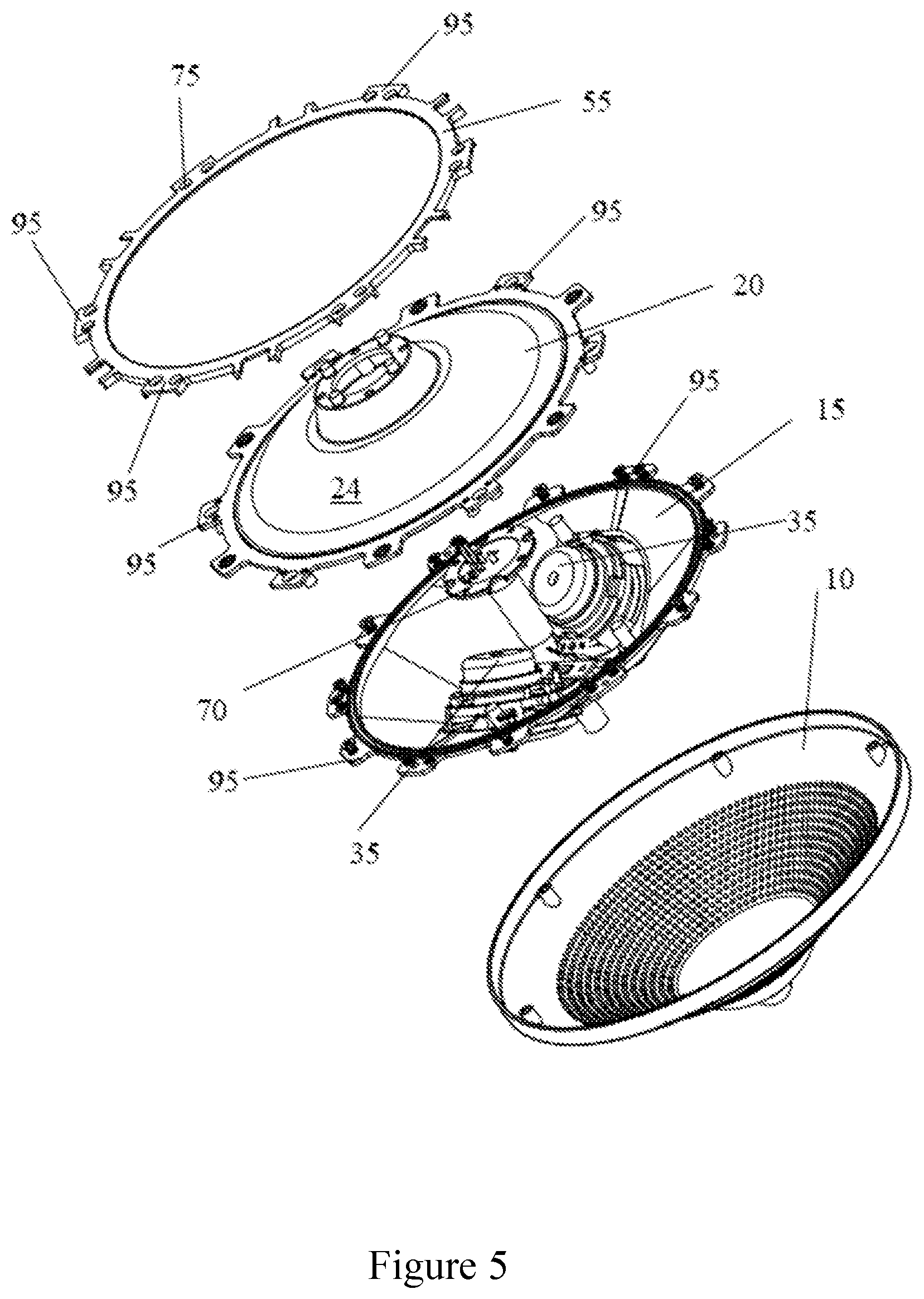 Patent US12092315 Figure 6 – Light and speaker apparatus