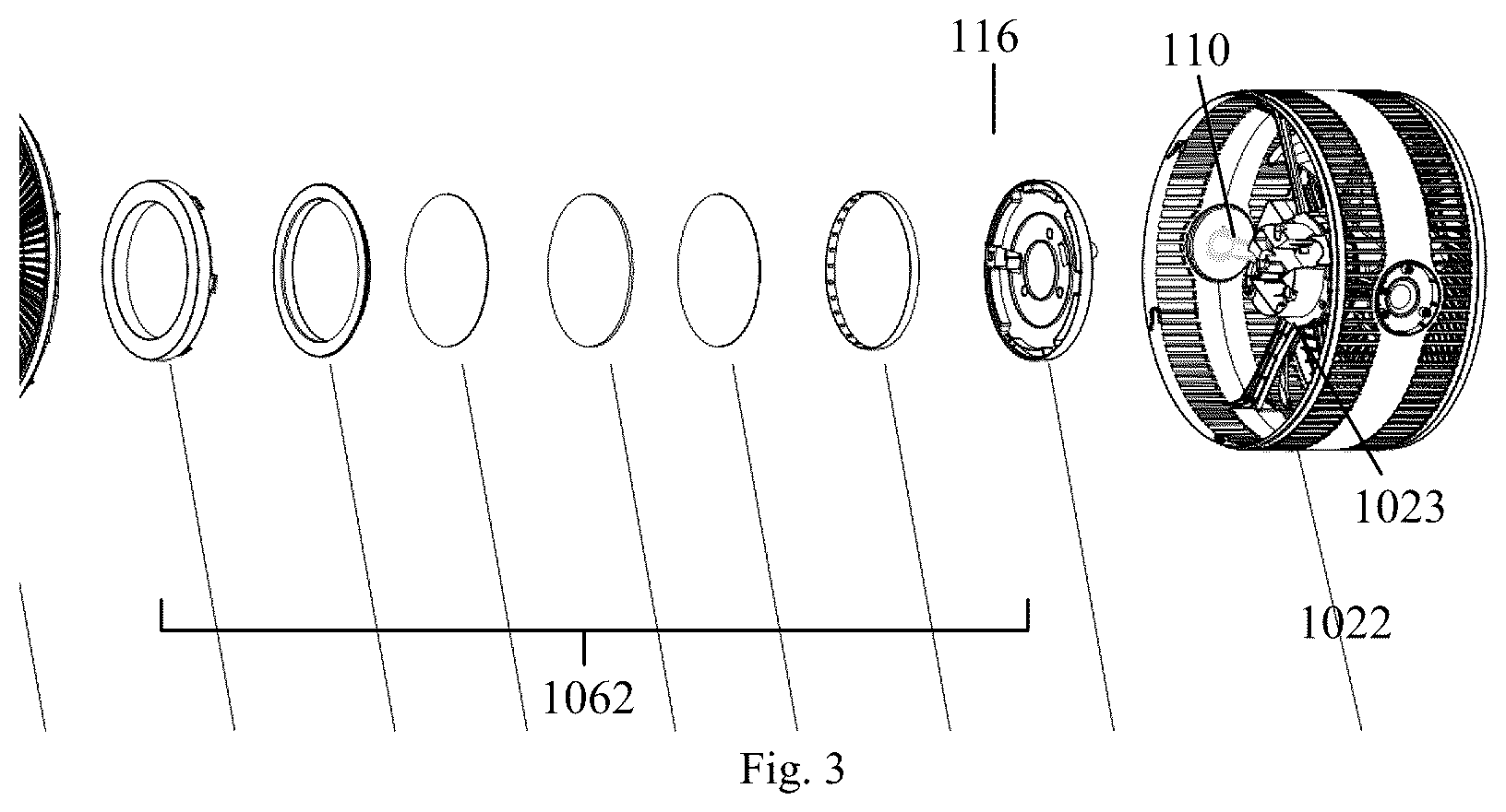 Patent US12092316 Figure 3 – Head assembly and fan apparatus
