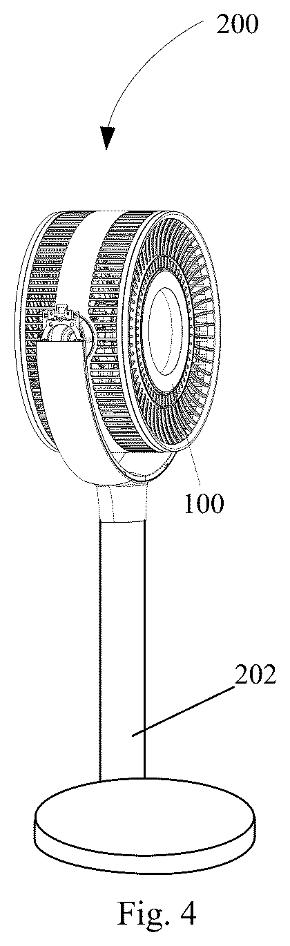 Patent US12092316 Figure 4 – Head assembly and fan apparatus