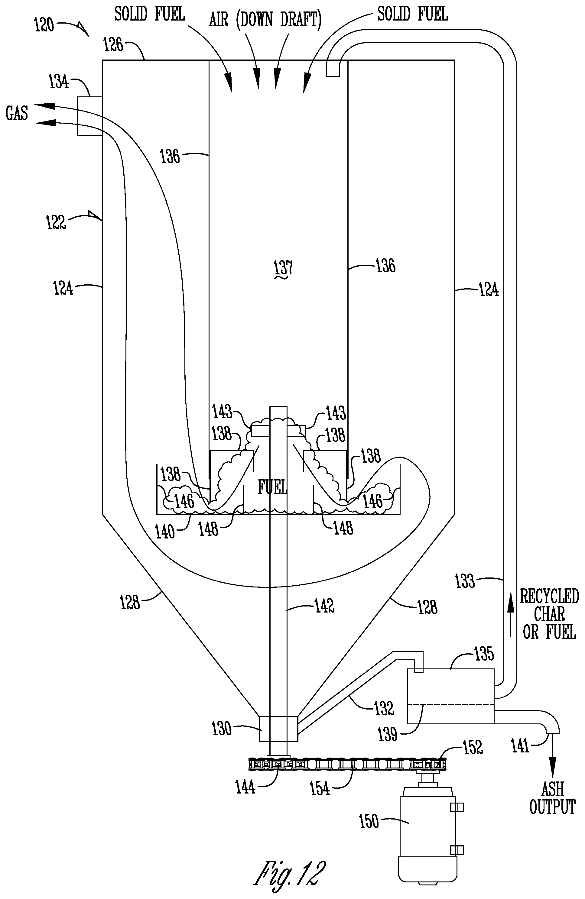 Patent US12092323 Figure 9 – Burner tube
