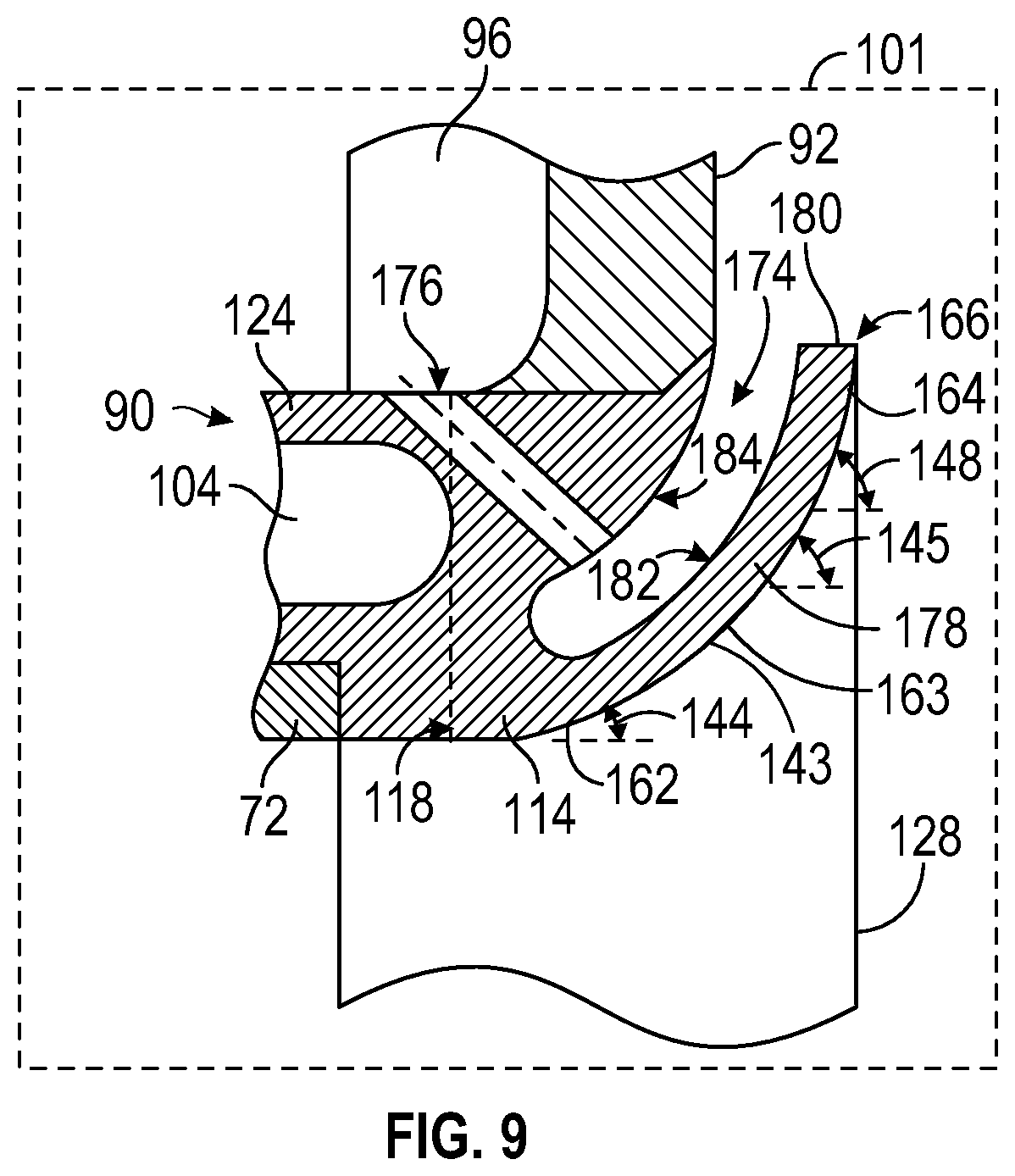 Patent US12092324 Figure 7 – Flare cone for a mixer assembly of a gas turbine combustor