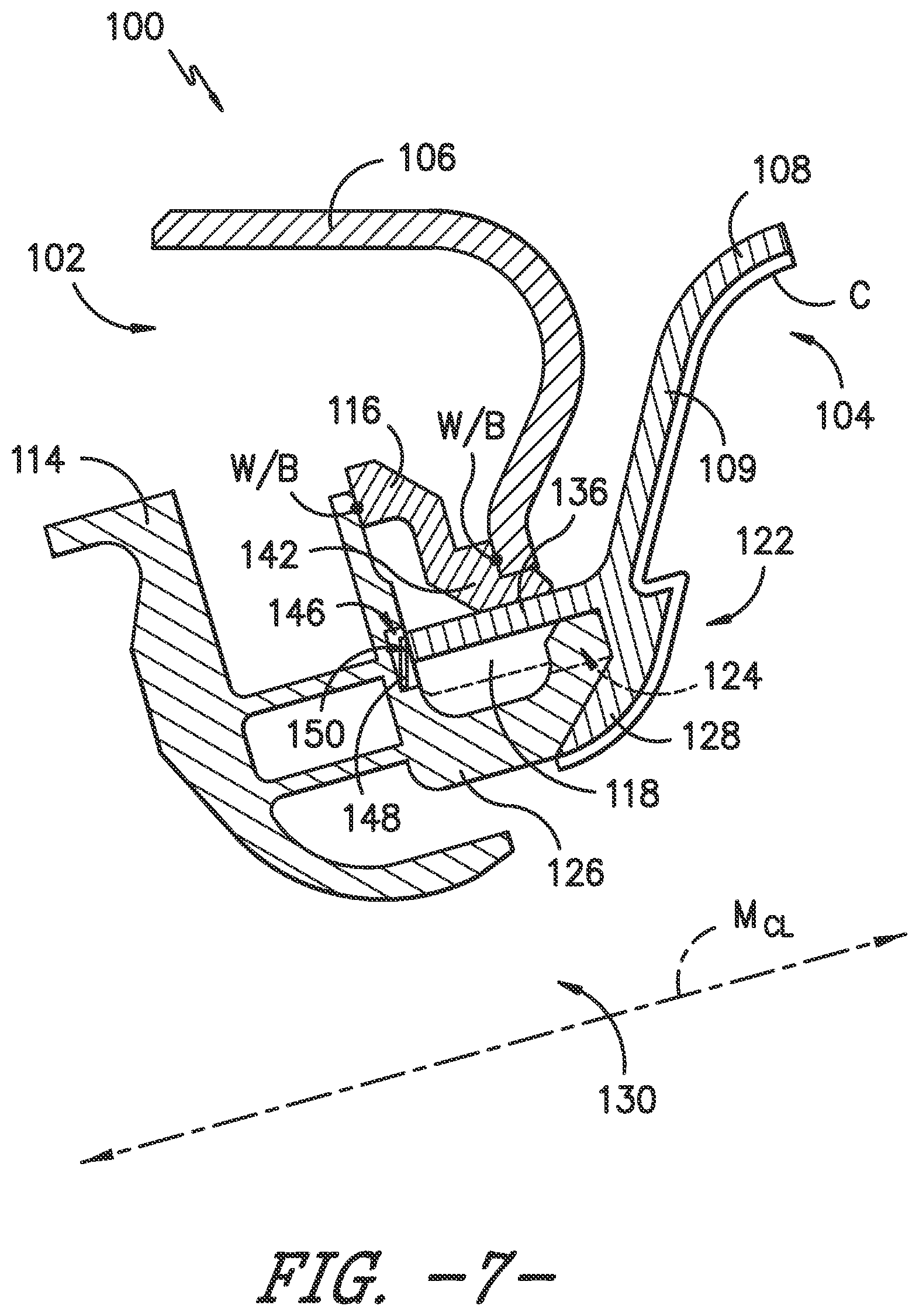 Patent US12092329 Figure 6 – CMC combustor deflector