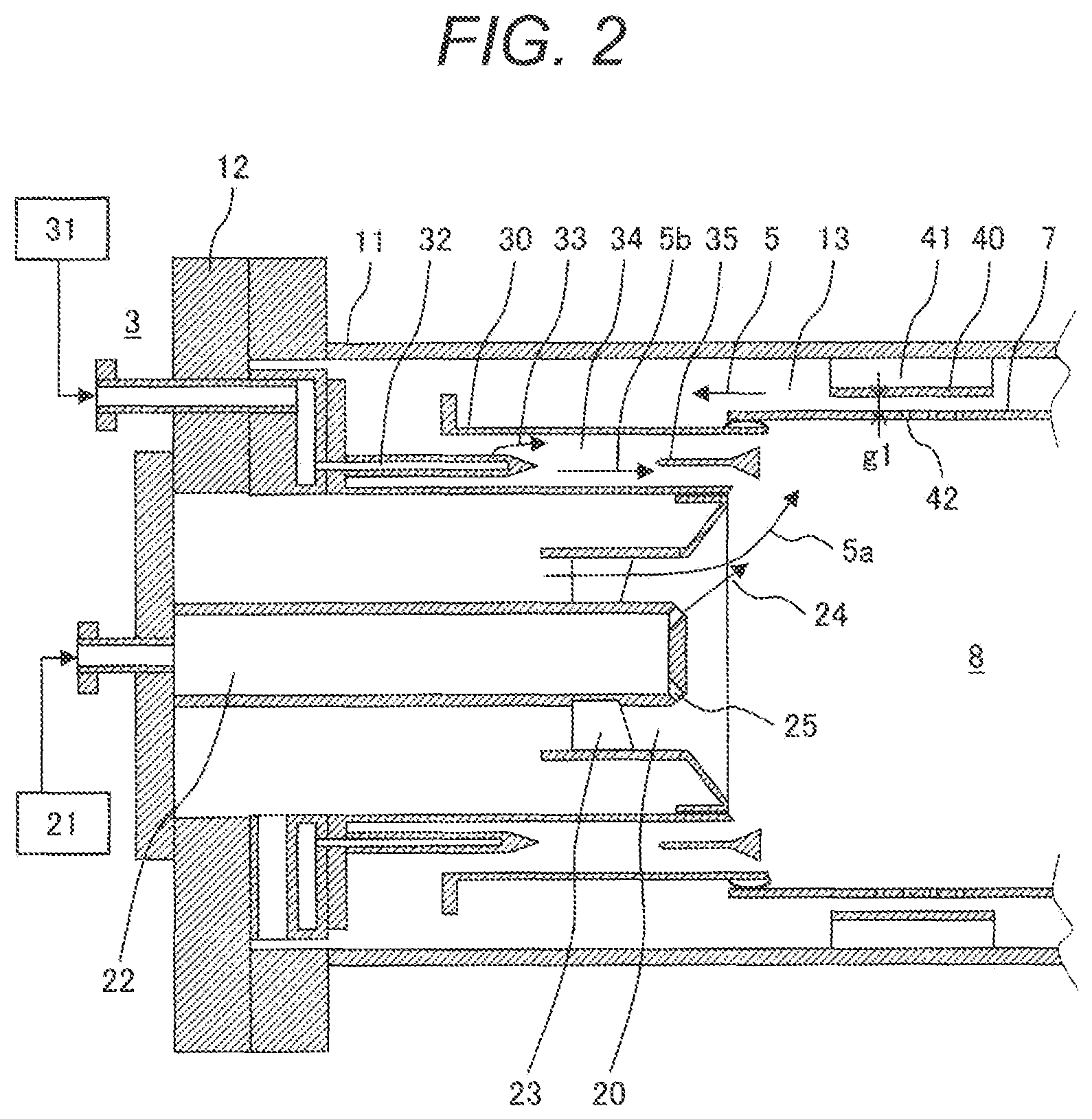 Patent US12092330 Figure 2 – Gas turbine combuster