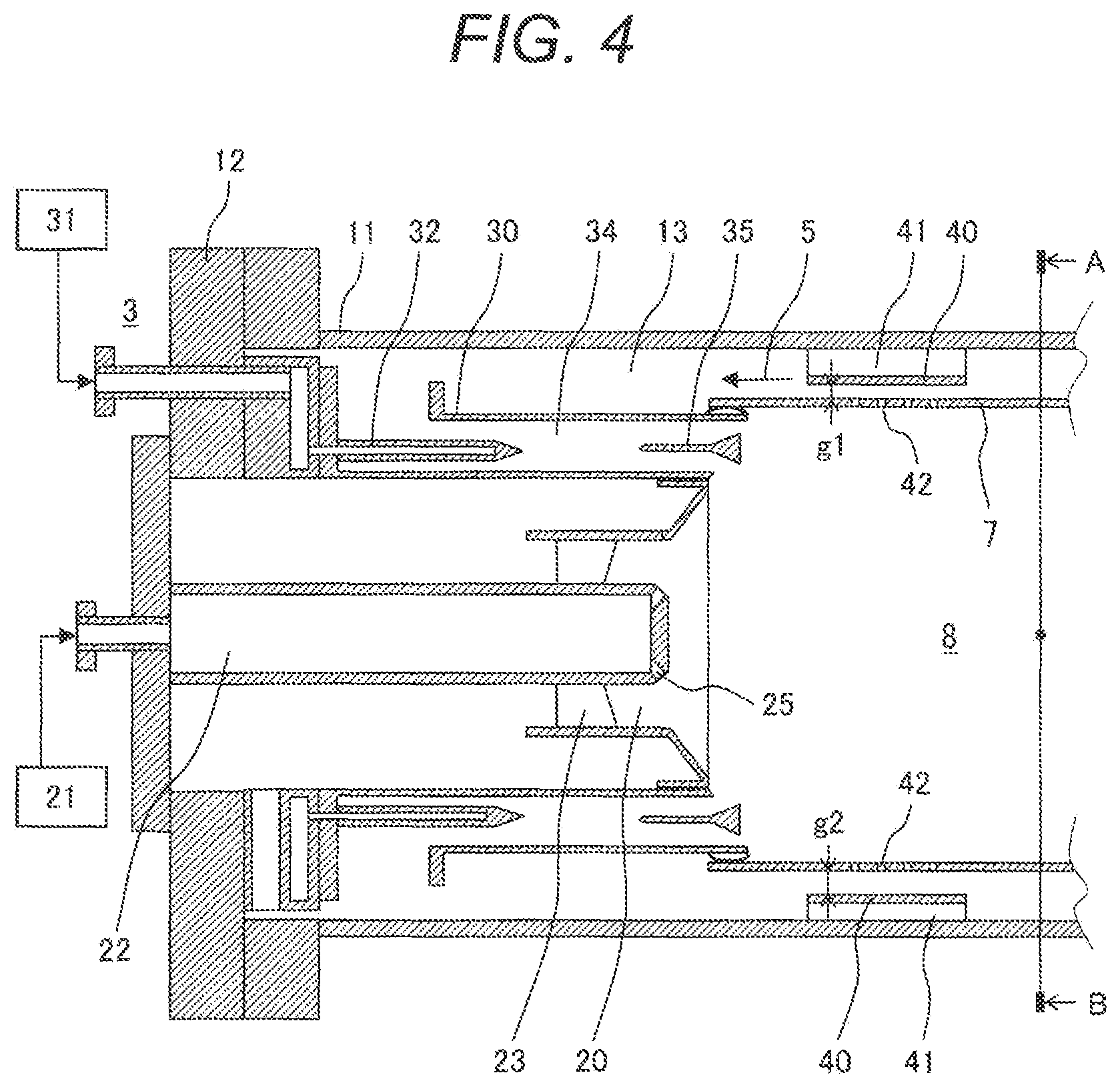 Patent US12092330 Figure 4 – Gas turbine combuster