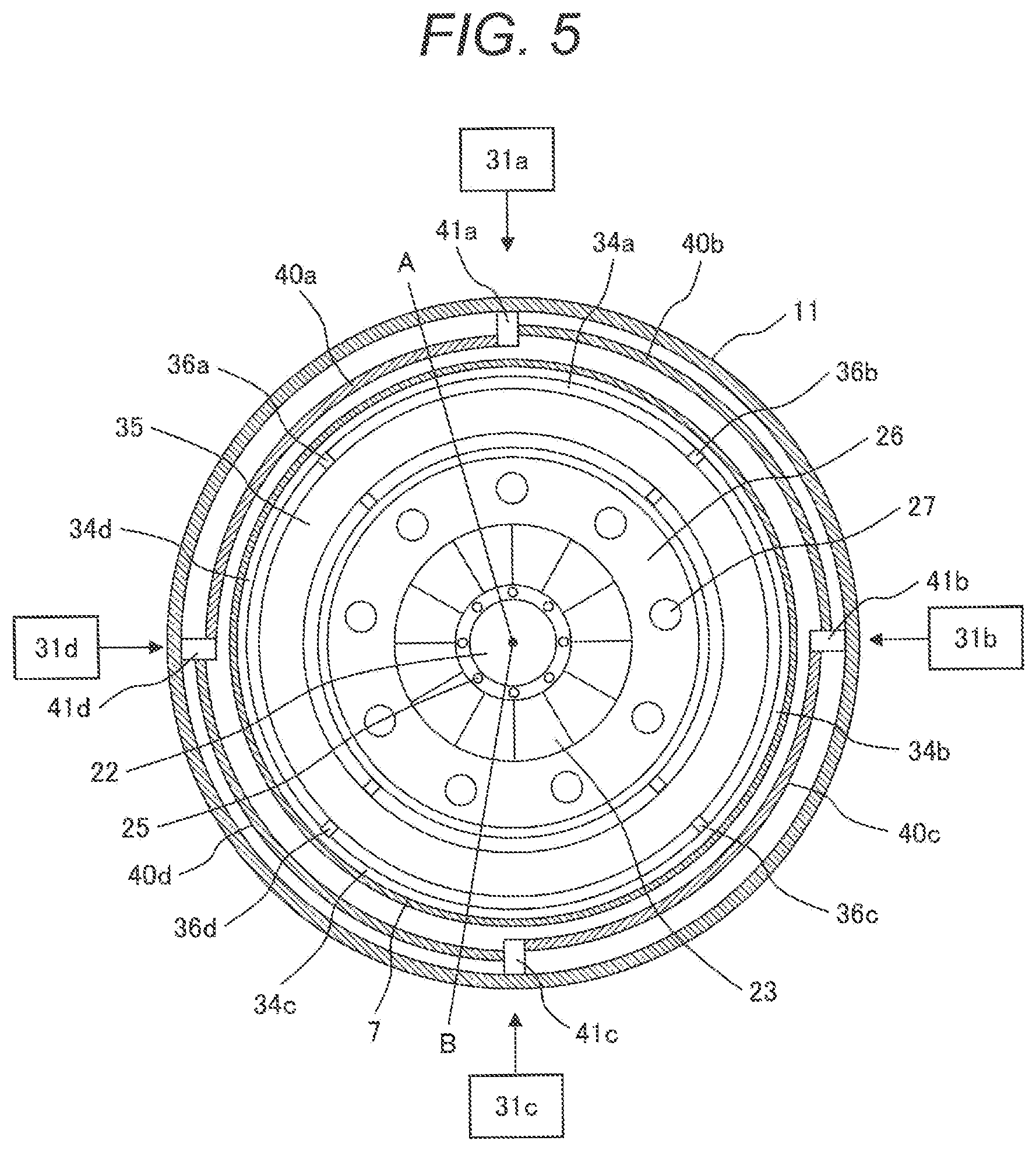 Patent US12092330 Figure 5 – Gas turbine combuster