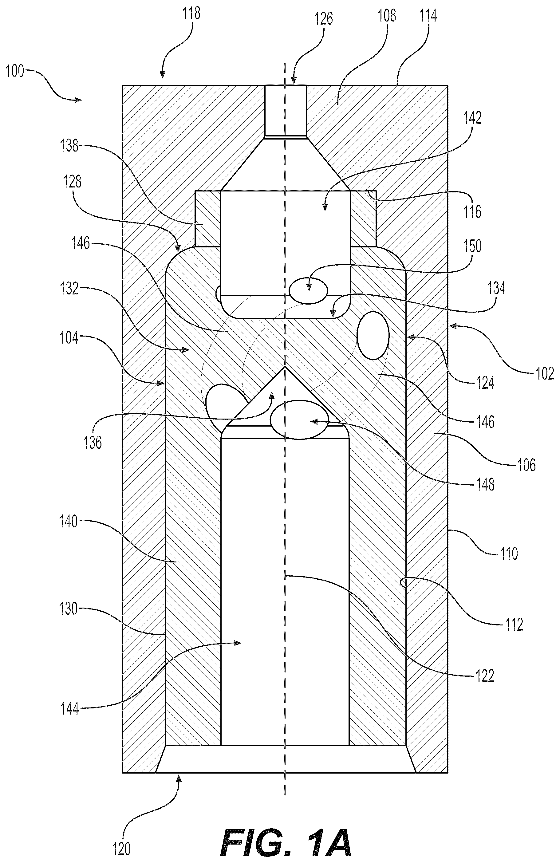 Patent US12092331 Figure 1 – Tangential pressure atomizing tip without feed chamber