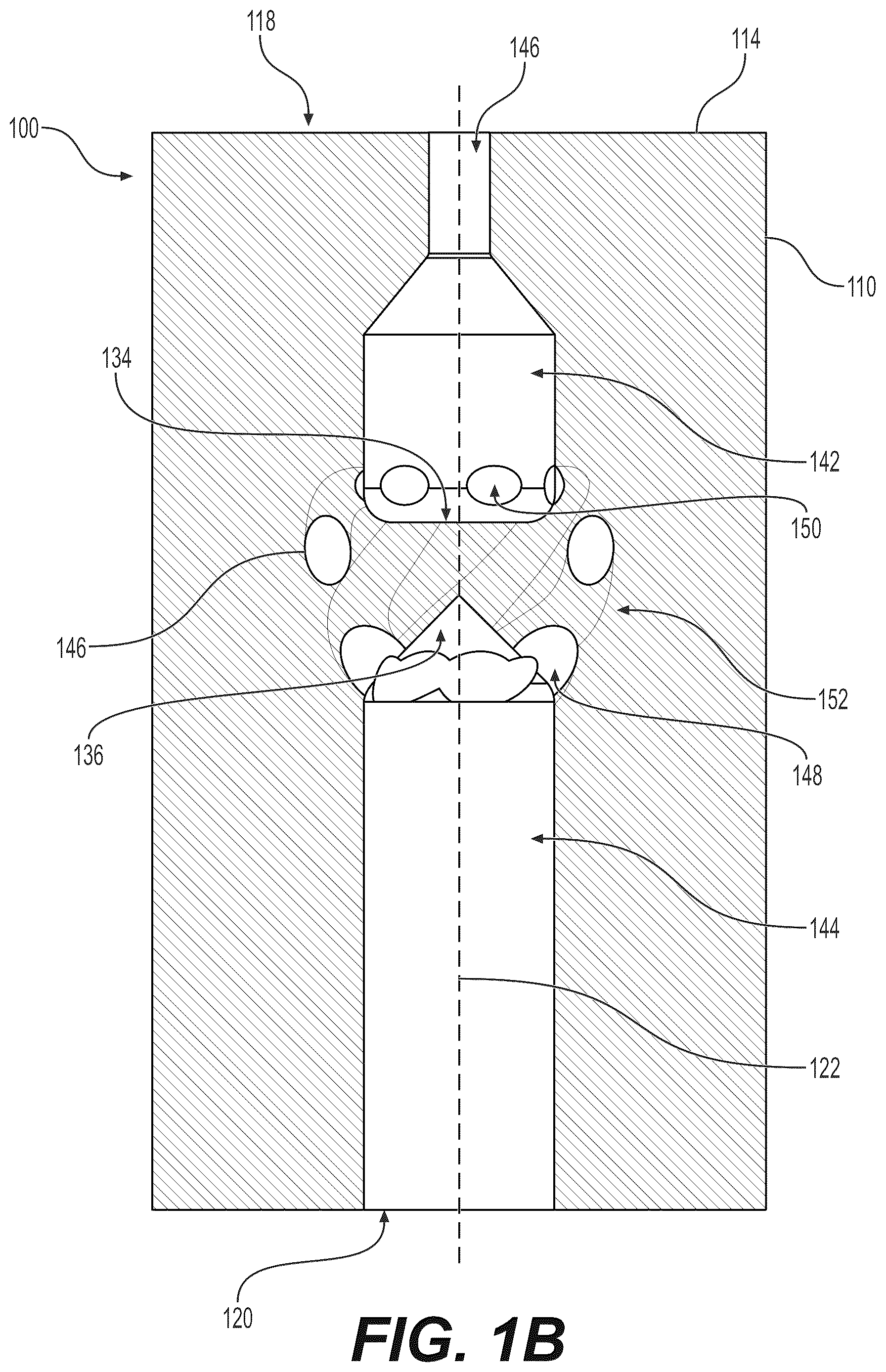 Patent US12092331 Figure 2 – Tangential pressure atomizing tip without feed chamber