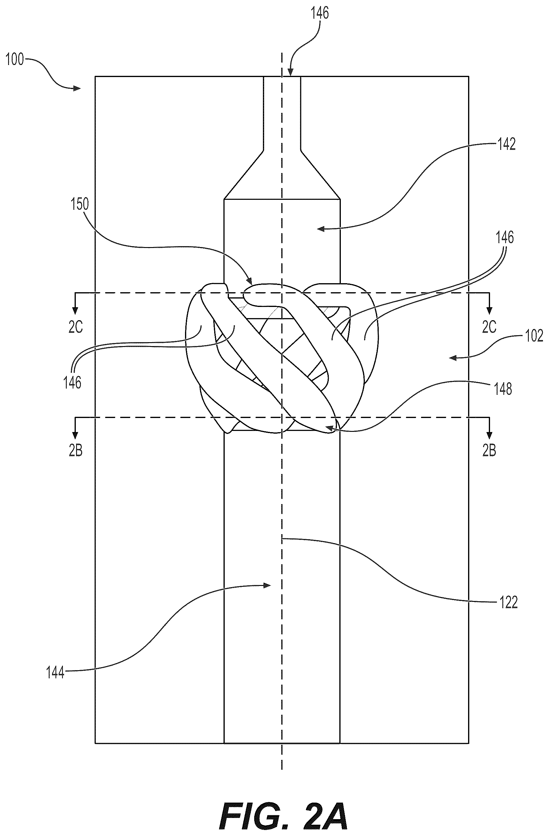 Patent US12092331 Figure 3 – Tangential pressure atomizing tip without feed chamber