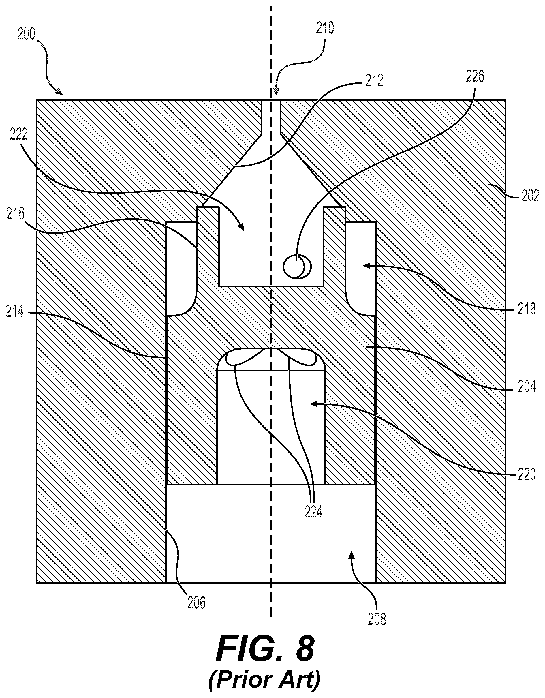 Patent US12092331 Figure 14 – Tangential pressure atomizing tip without feed chamber