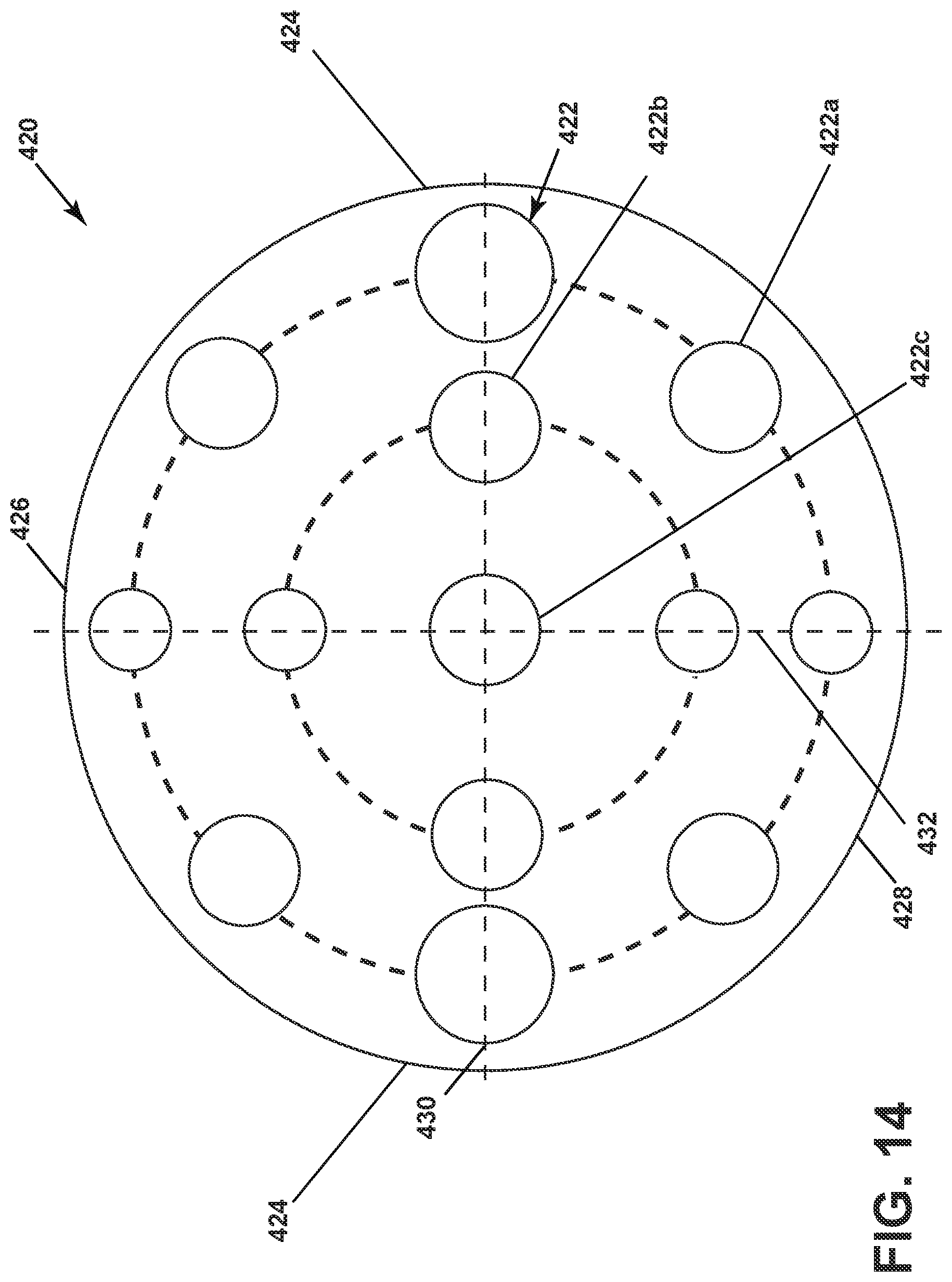 Patent US12092332 Figure 14 – Fuel nozzle and swirler