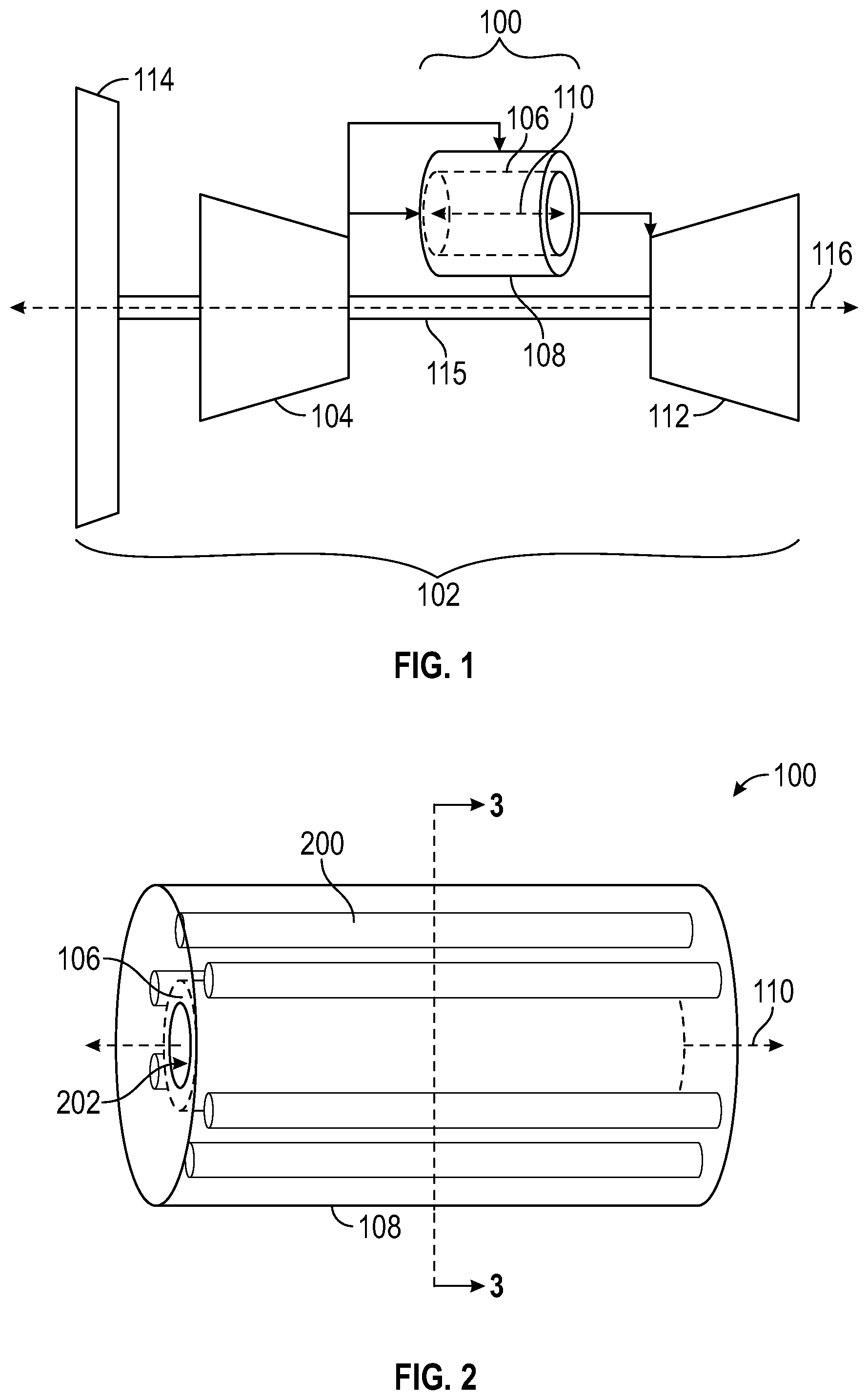 Patent US12092334 Figure 1 – Integrated fuel cell and engine combustor assembly