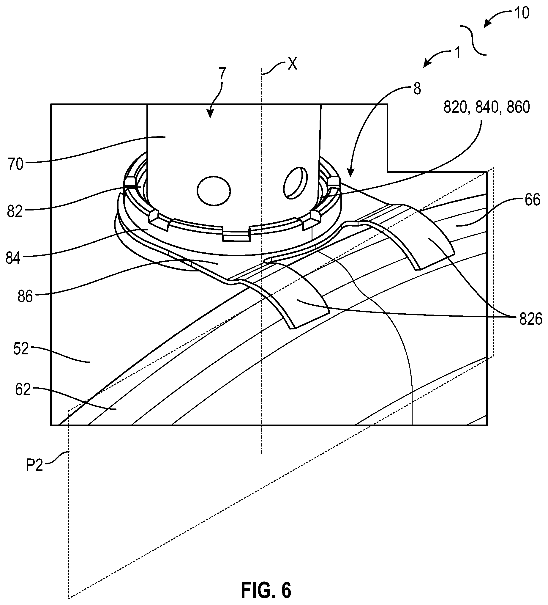 Patent US12092335 Figure 4 – Combustion module for a turbomachine