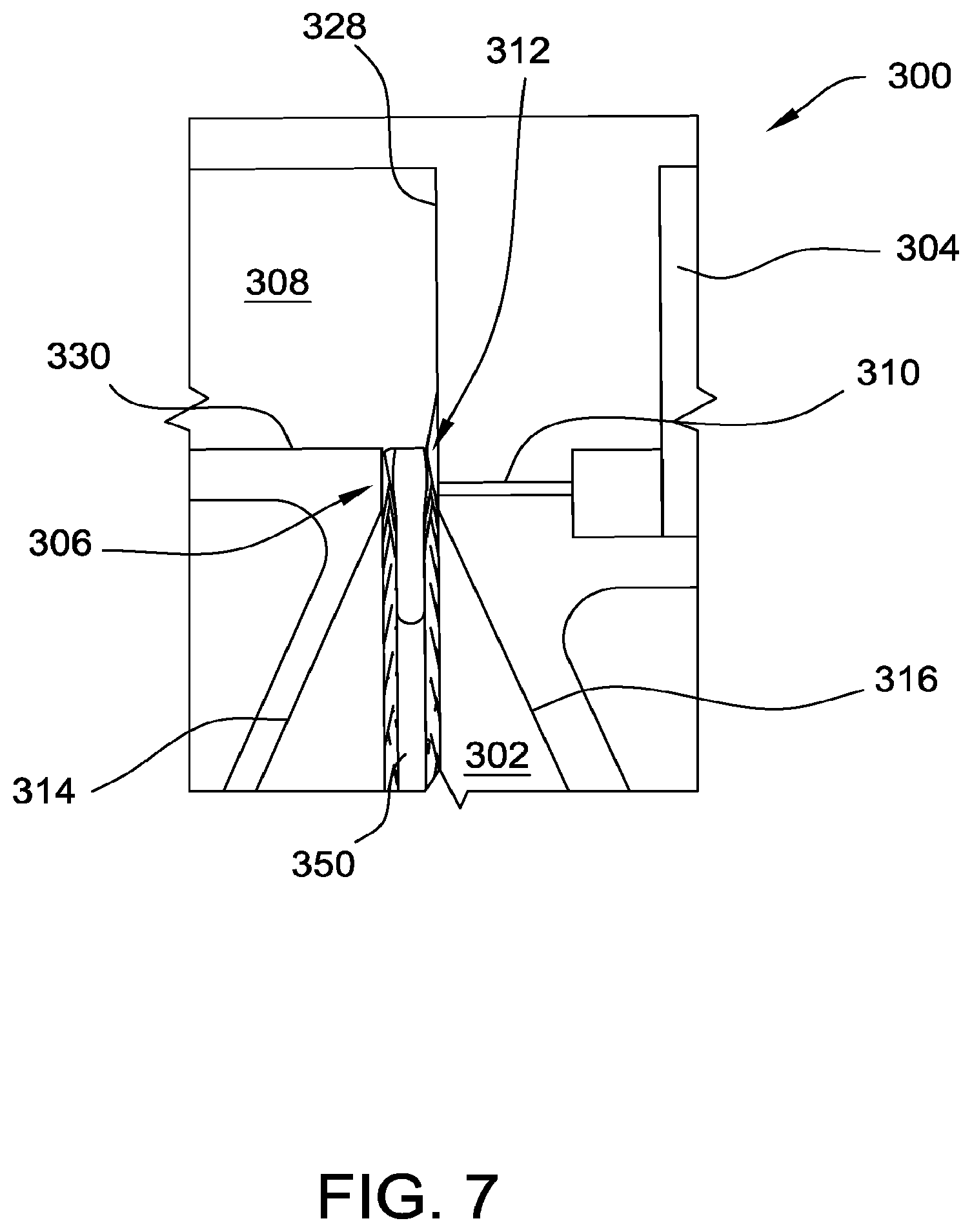 Patent US12092336 Figure 7 – Turbine engine assembly including a rotating detonation combustor