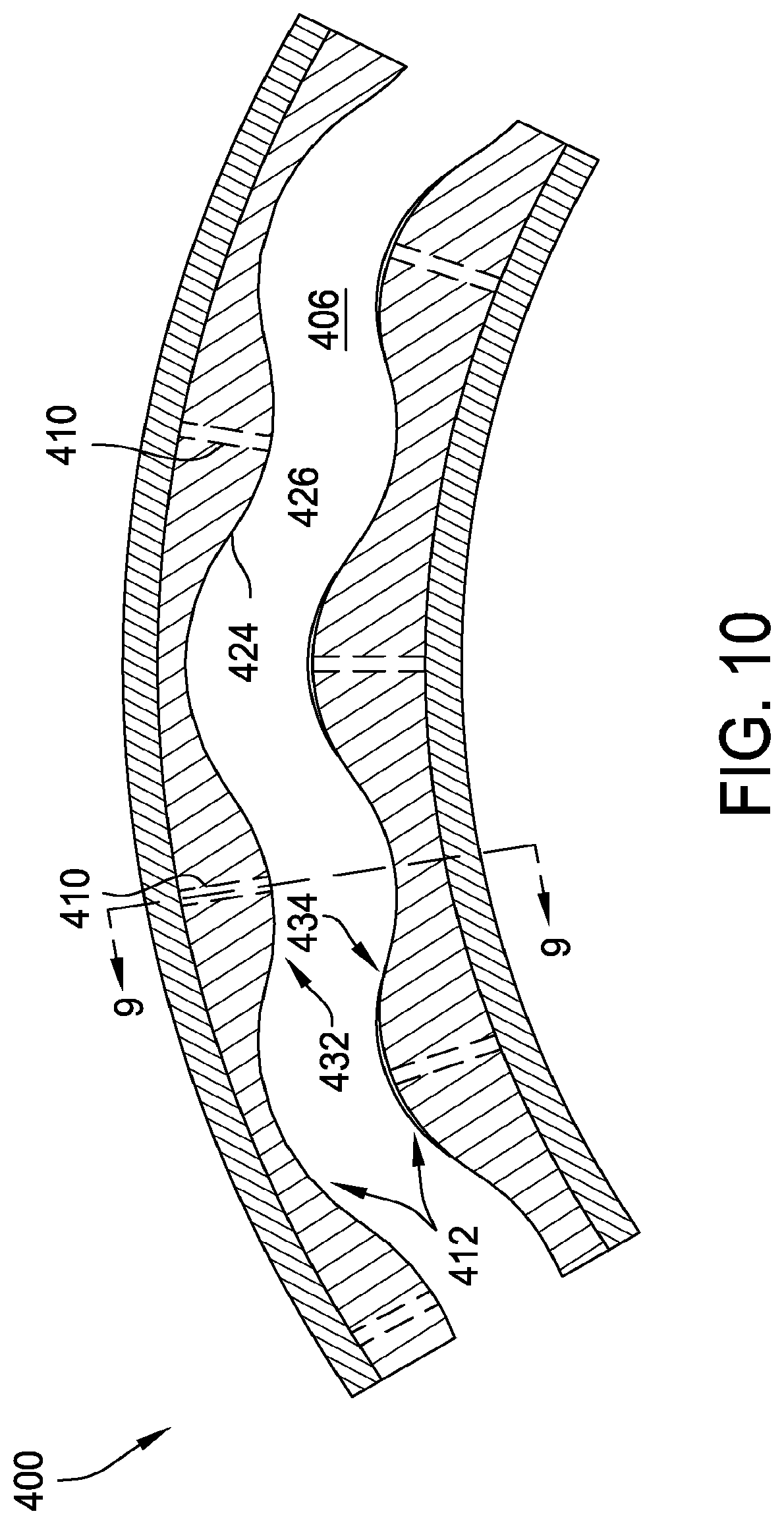 Patent US12092336 Figure 10 – Turbine engine assembly including a rotating detonation combustor