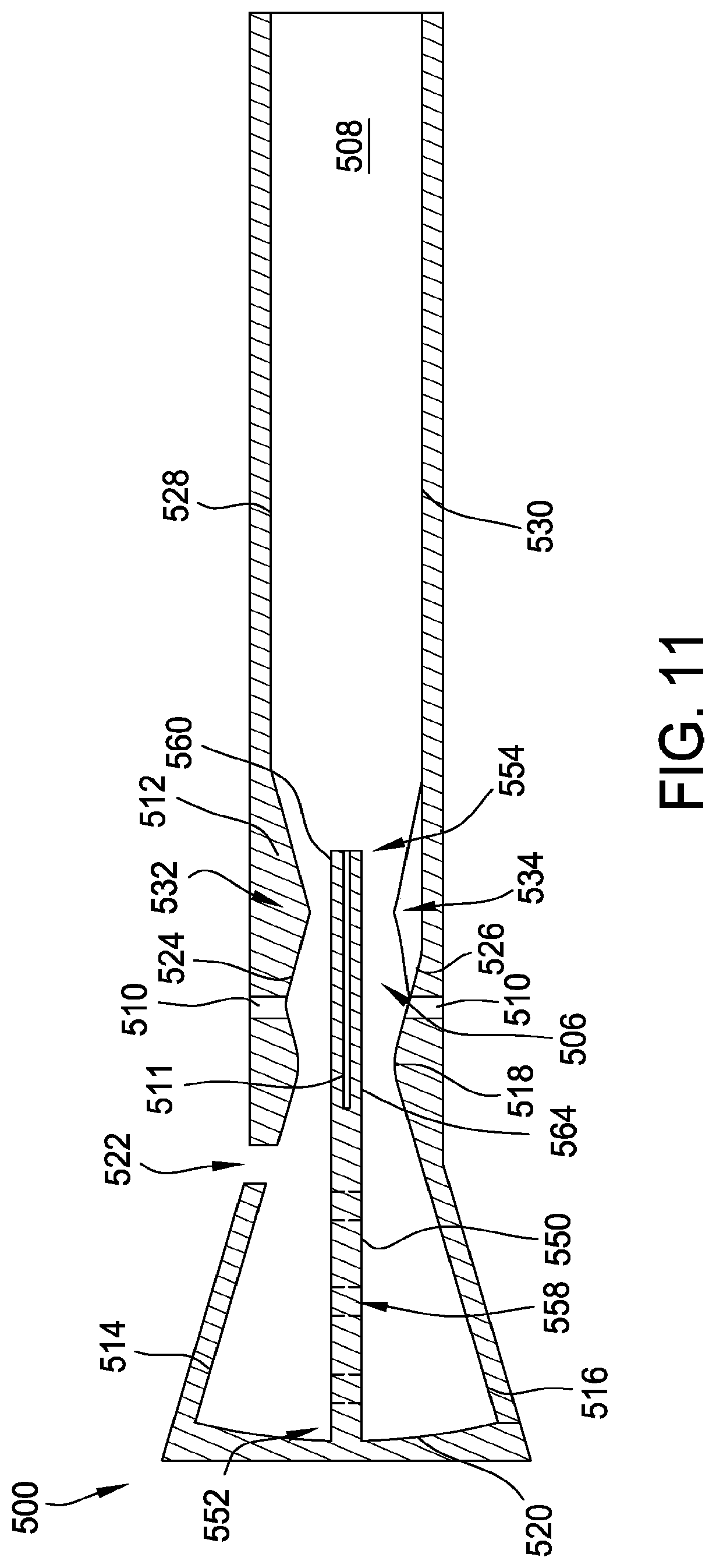 Patent US12092336 Figure 11 – Turbine engine assembly including a rotating detonation combustor