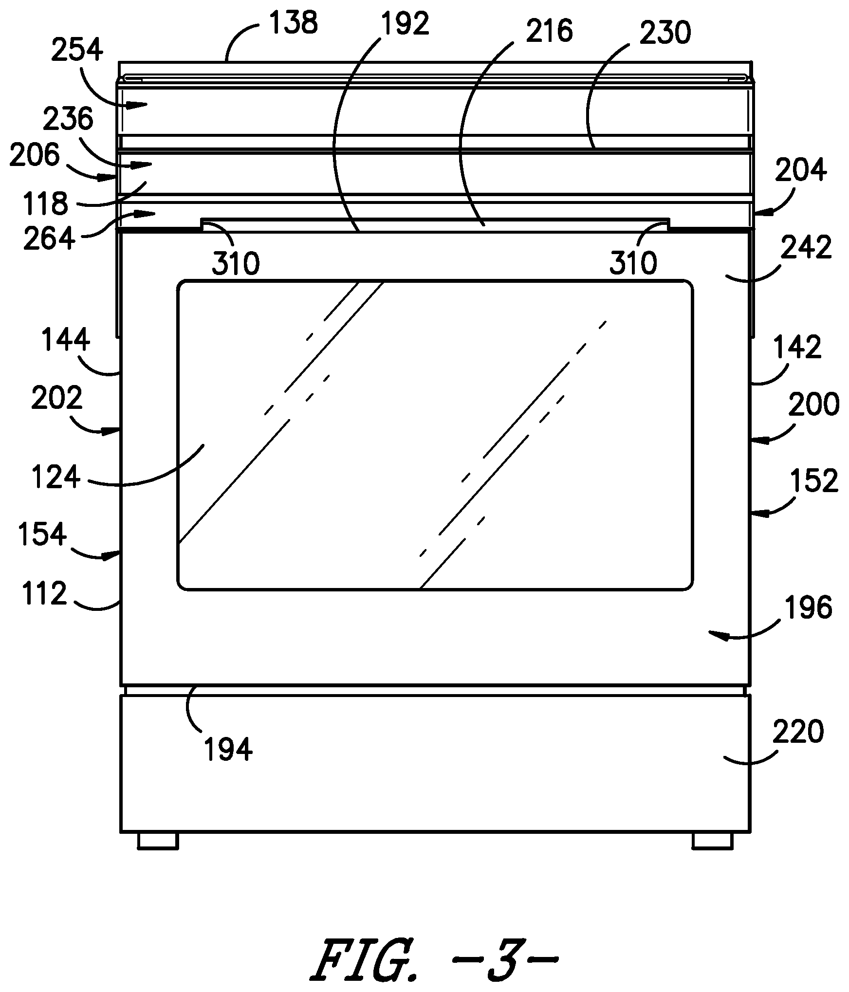 Patent US12092337 Figure 3 – Household appliance and handle thereof