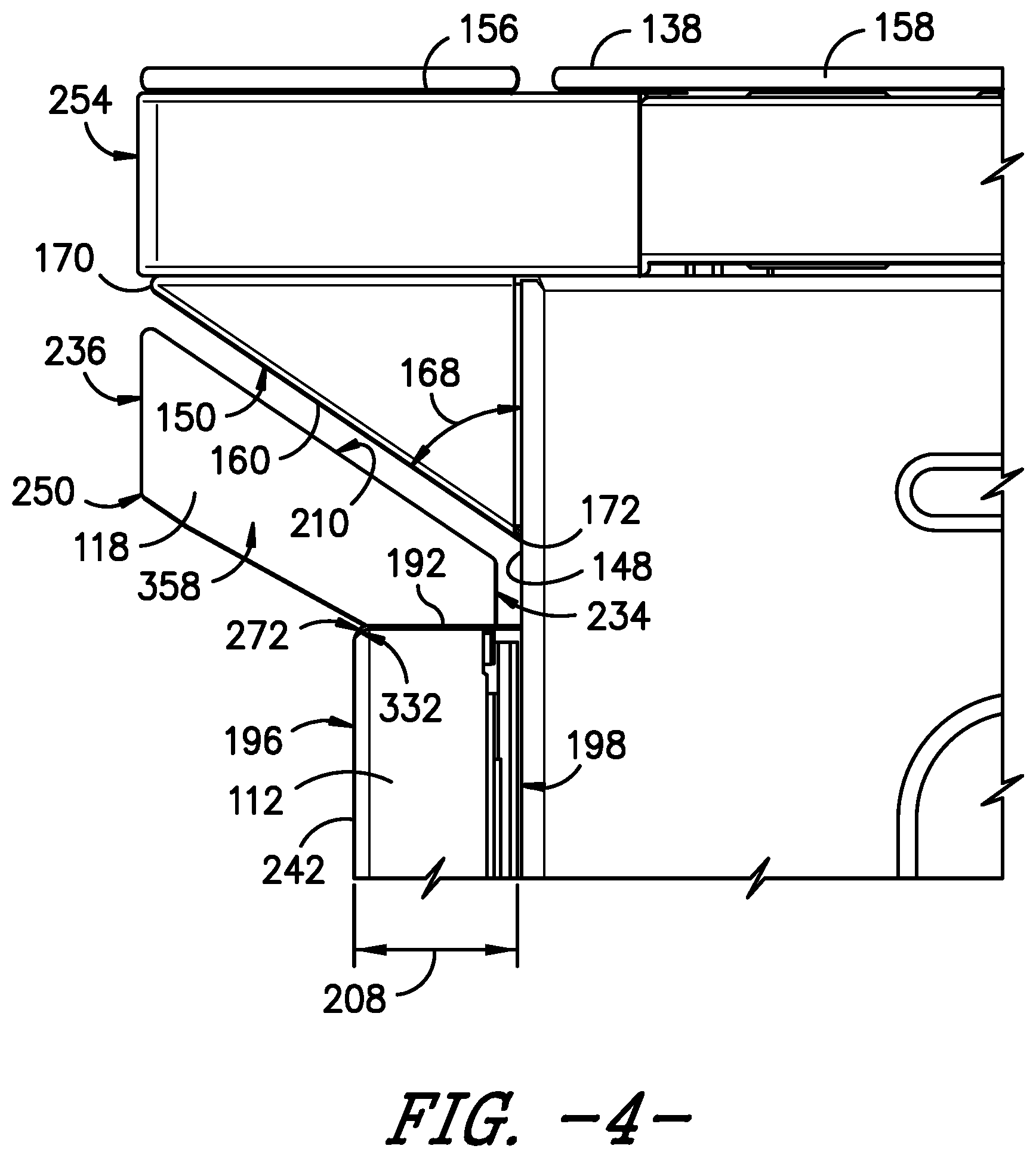 Patent US12092337 Figure 4 – Household appliance and handle thereof