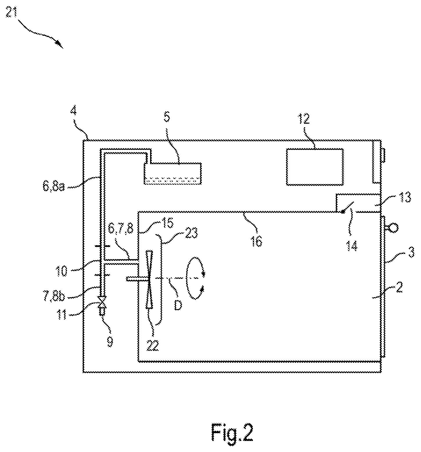 Patent US12092339 Figure 2 – Household cooking appliance