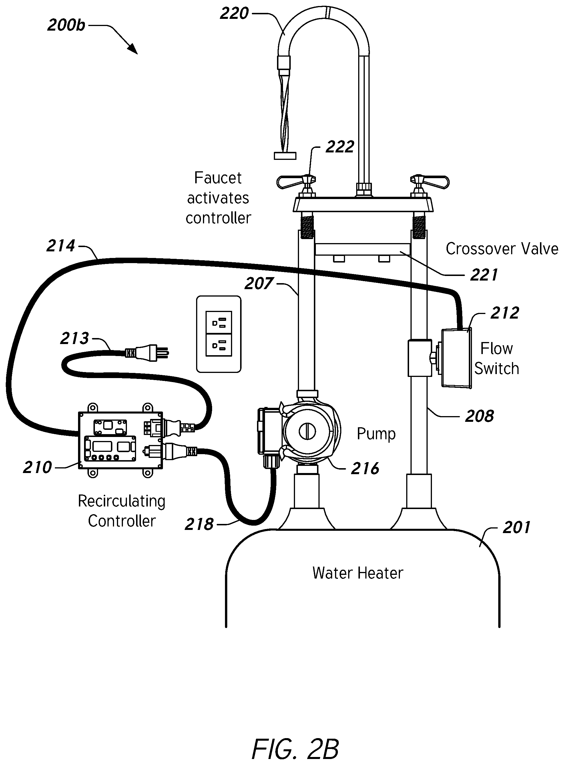 Patent US12092344 Figure 4 – Controlling hot water recirculation