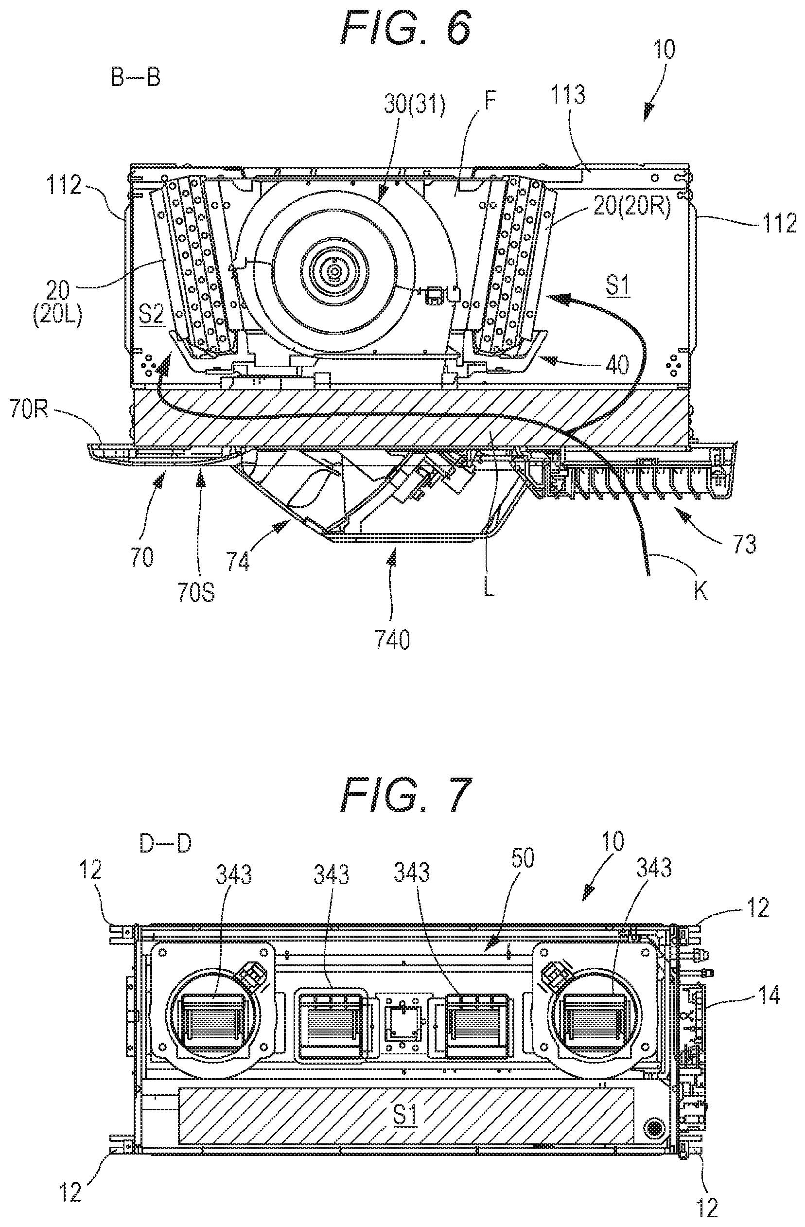 Patent US12092346 Figure 5 – Ceiling-embedded air conditioner