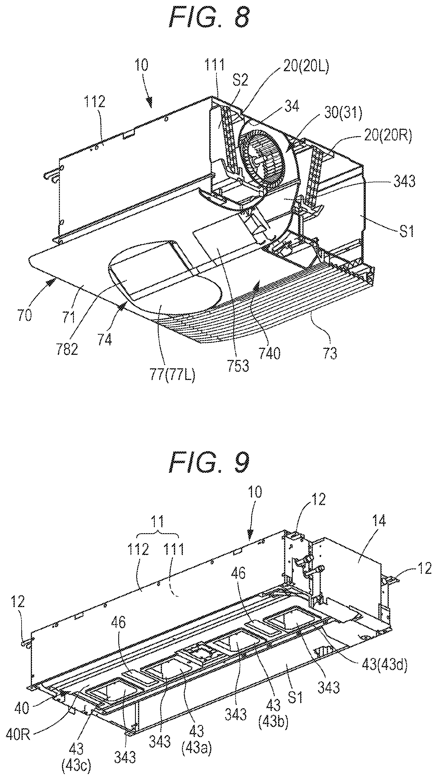 Patent US12092346 Figure 6 – Ceiling-embedded air conditioner