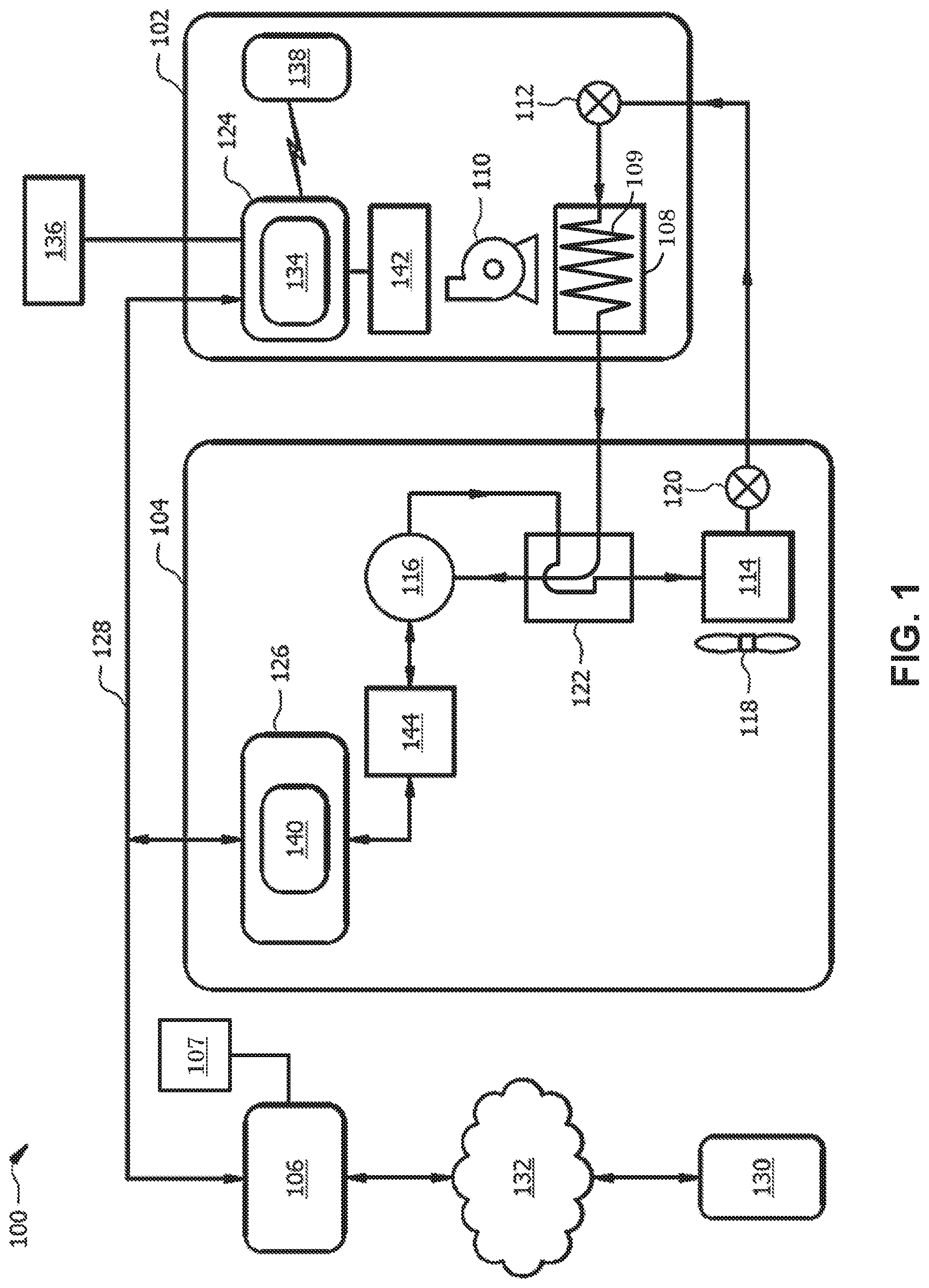 Patent US12092354 — Systems and methods for detecting air filter fouling in a climate control system — Figure 1