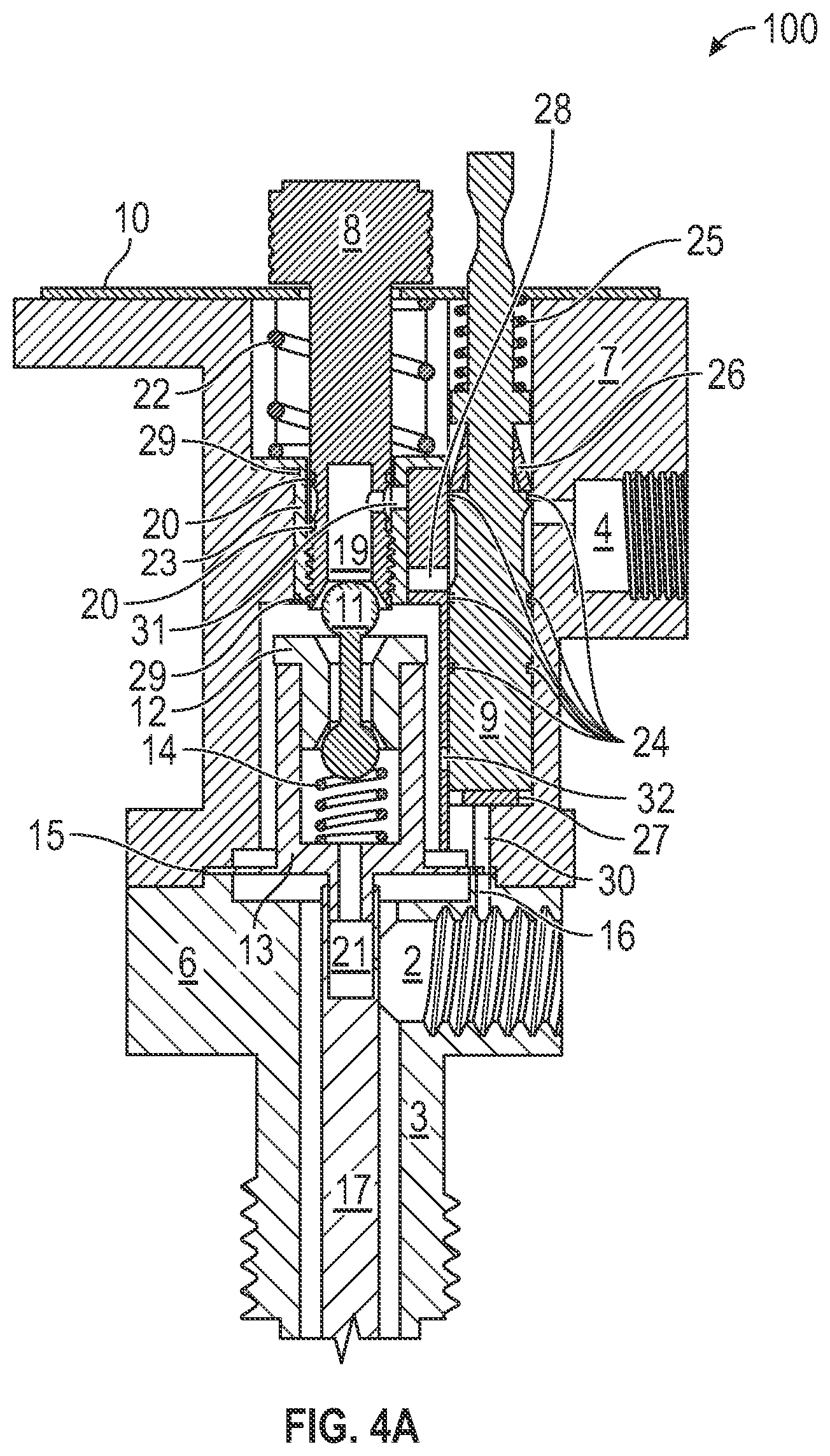 Patent US12092355 Figure 4 – High and low temperature shutdown pneumatic thermostat and method