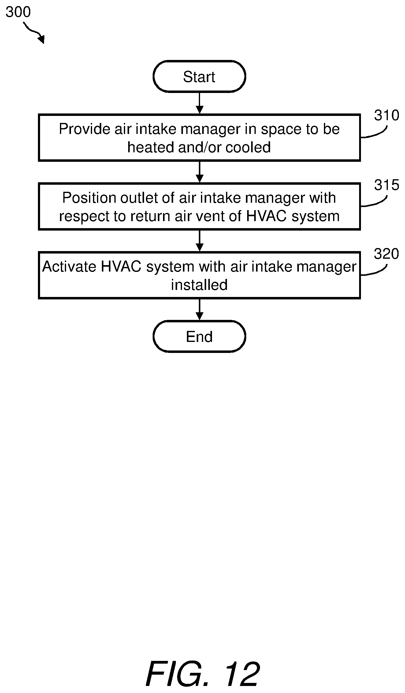 Patent US12092357 Figure 13 – HVAC system air intake manager and method of using same