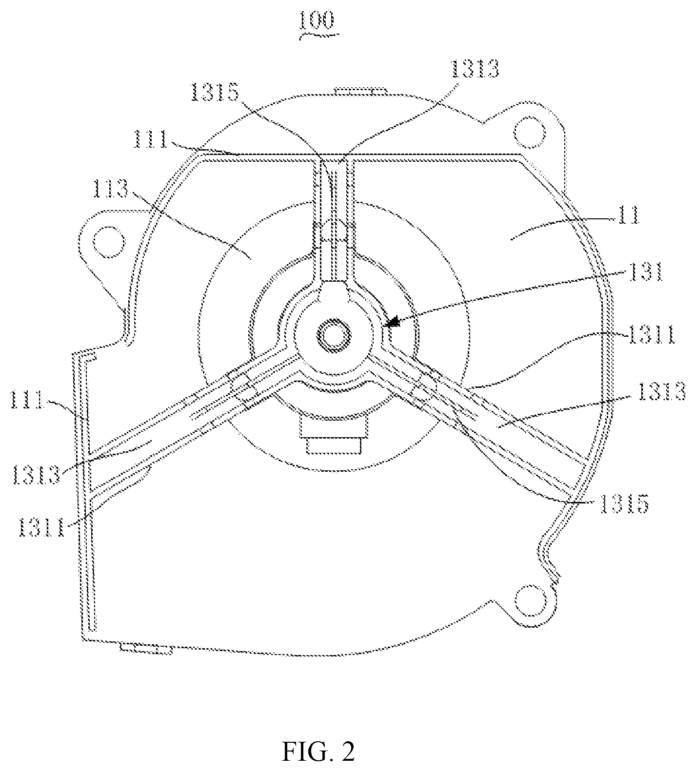 Patent US12092358 Figure 2 – Fresh air assembly, air conditioner indoor unit, and air conditioner