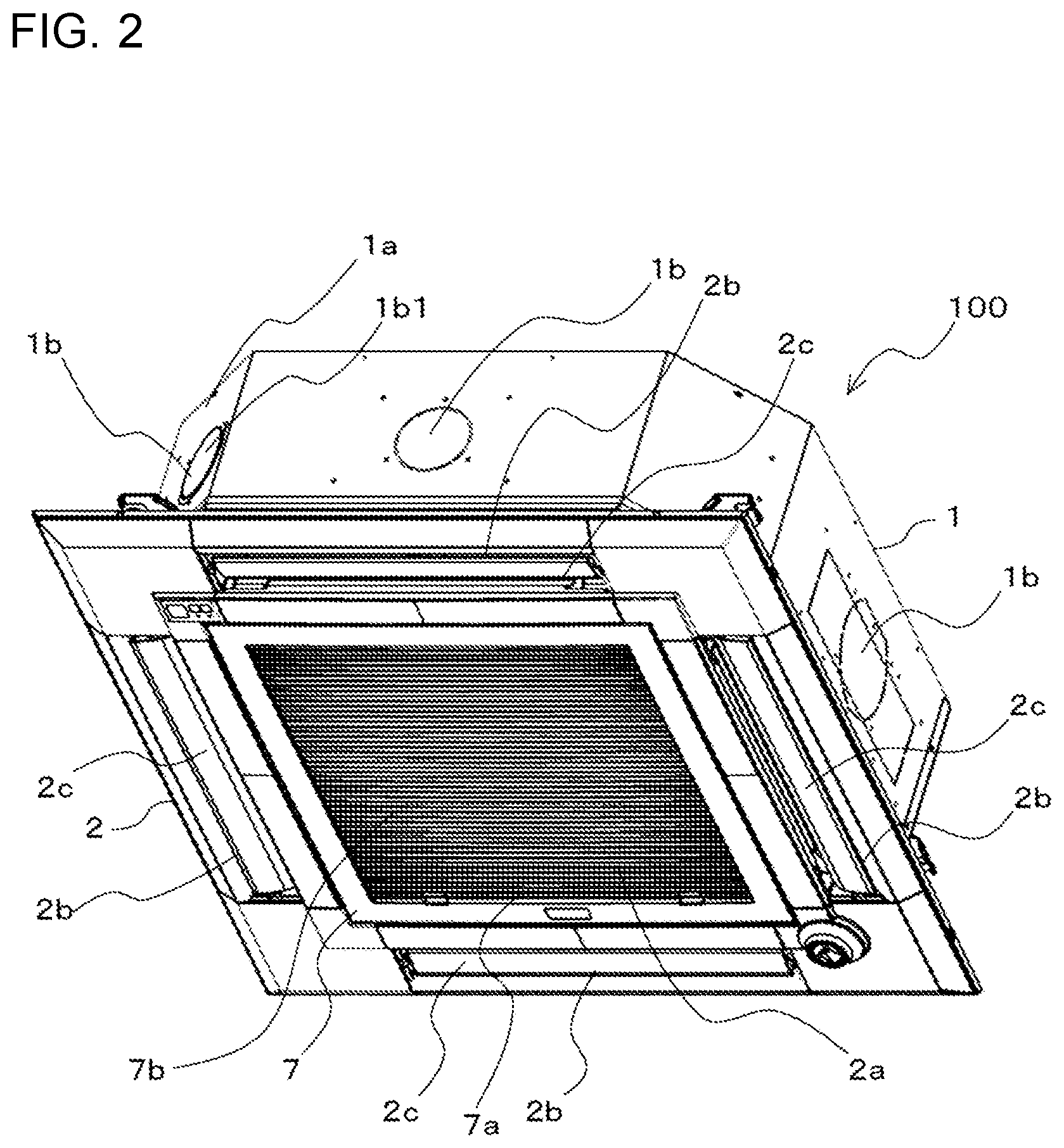 Patent US12092359 Figure 2 – Indoor unit for air-conditioning apparatus and air-conditioning apparatus