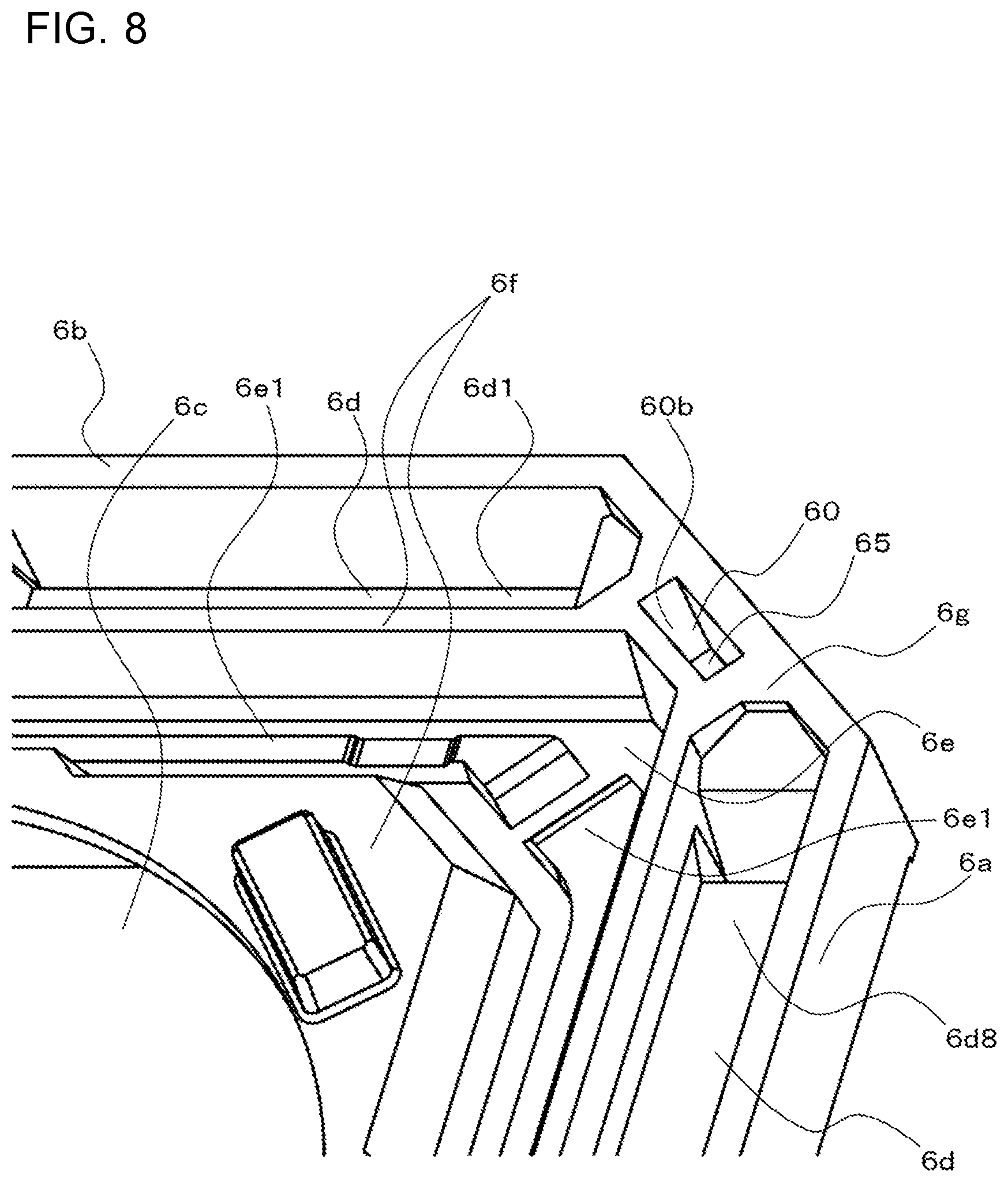 Patent US12092359 Figure 8 – Indoor unit for air-conditioning apparatus and air-conditioning apparatus