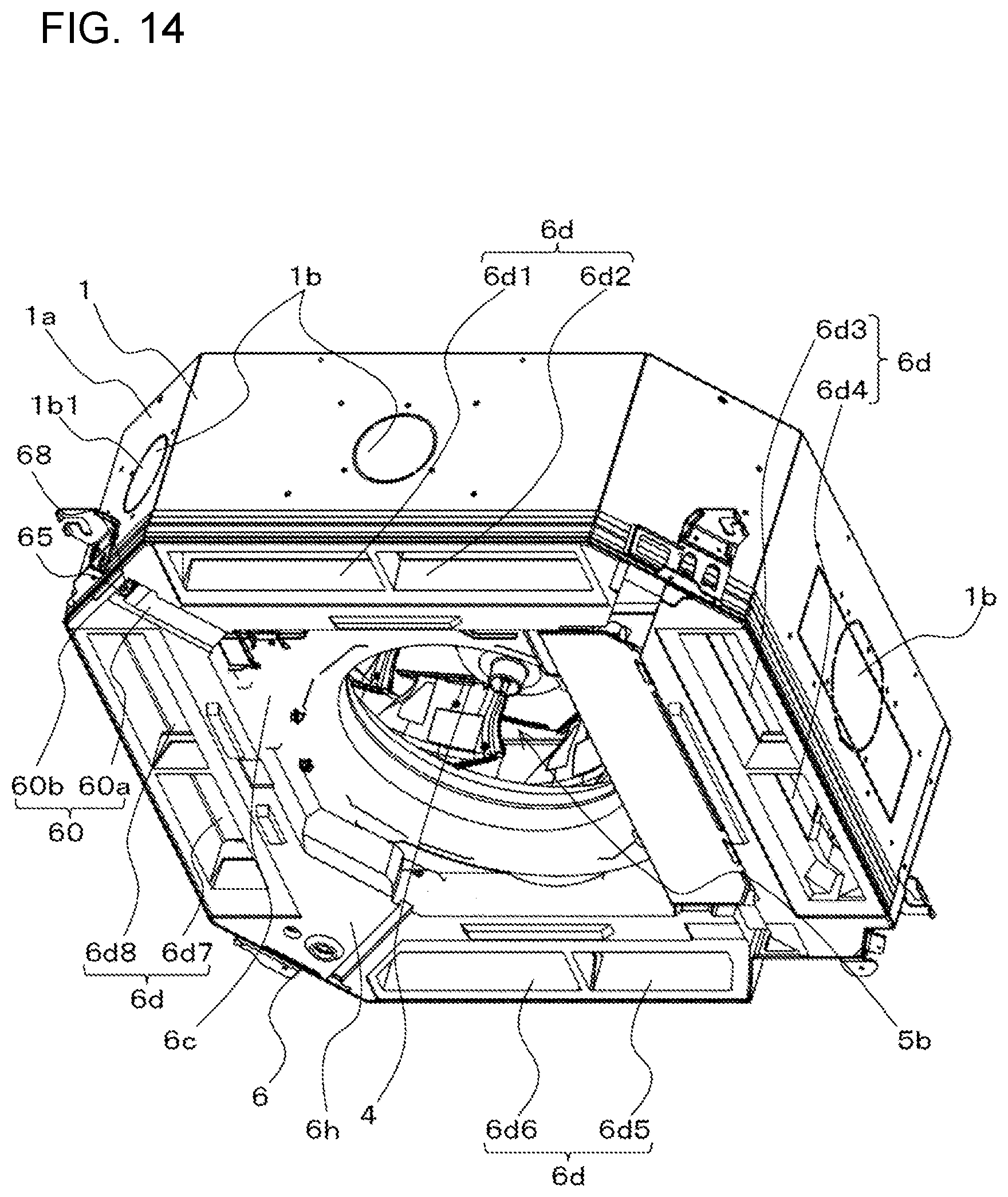 Patent US12092359 Figure 14 – Indoor unit for air-conditioning apparatus and air-conditioning apparatus