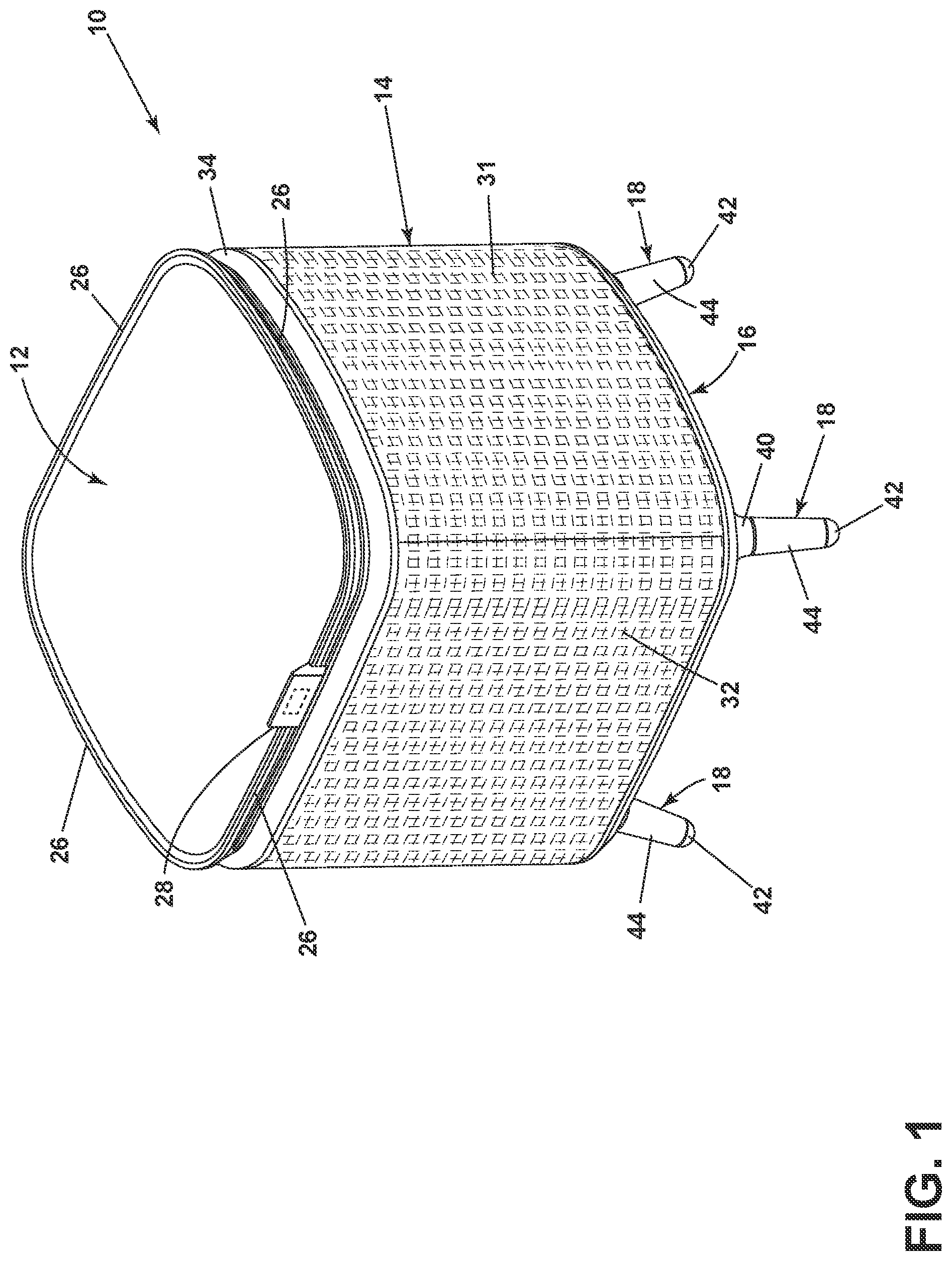 Patent US12092363 Figure 1 – Air purifier in a furniture article