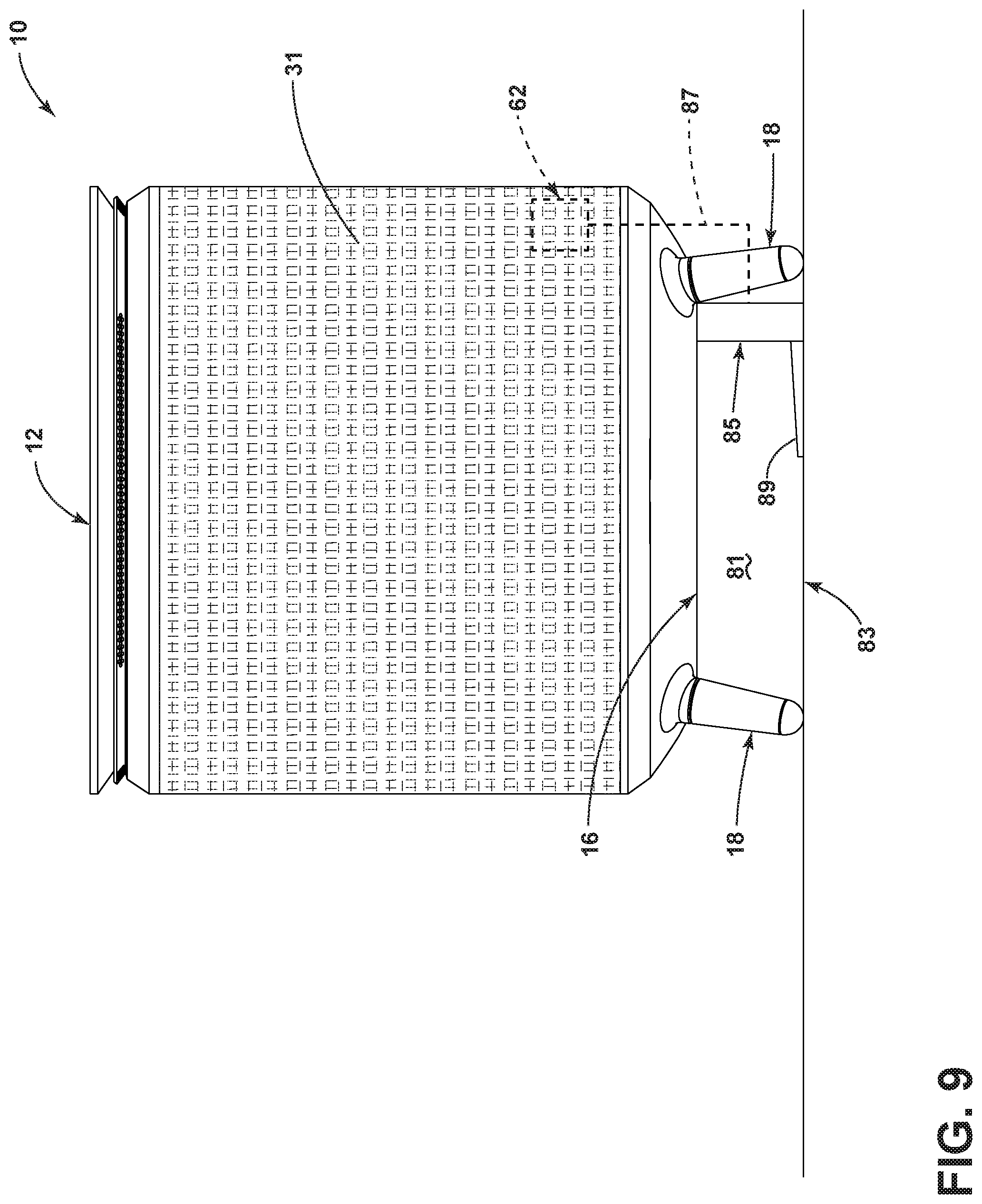 Patent US12092363 Figure 9 – Air purifier in a furniture article