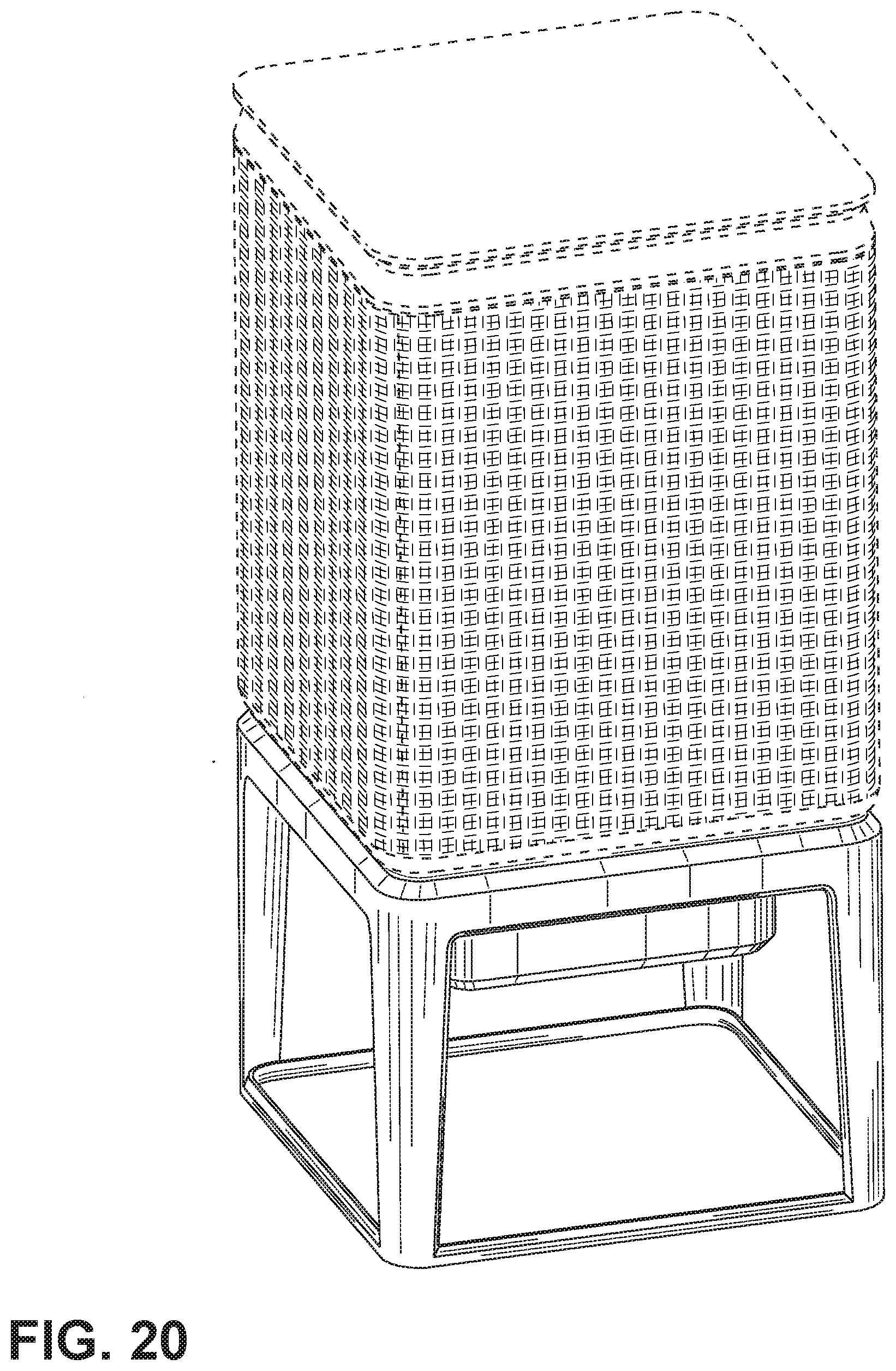 Patent US12092363 Figure 20 – Air purifier in a furniture article