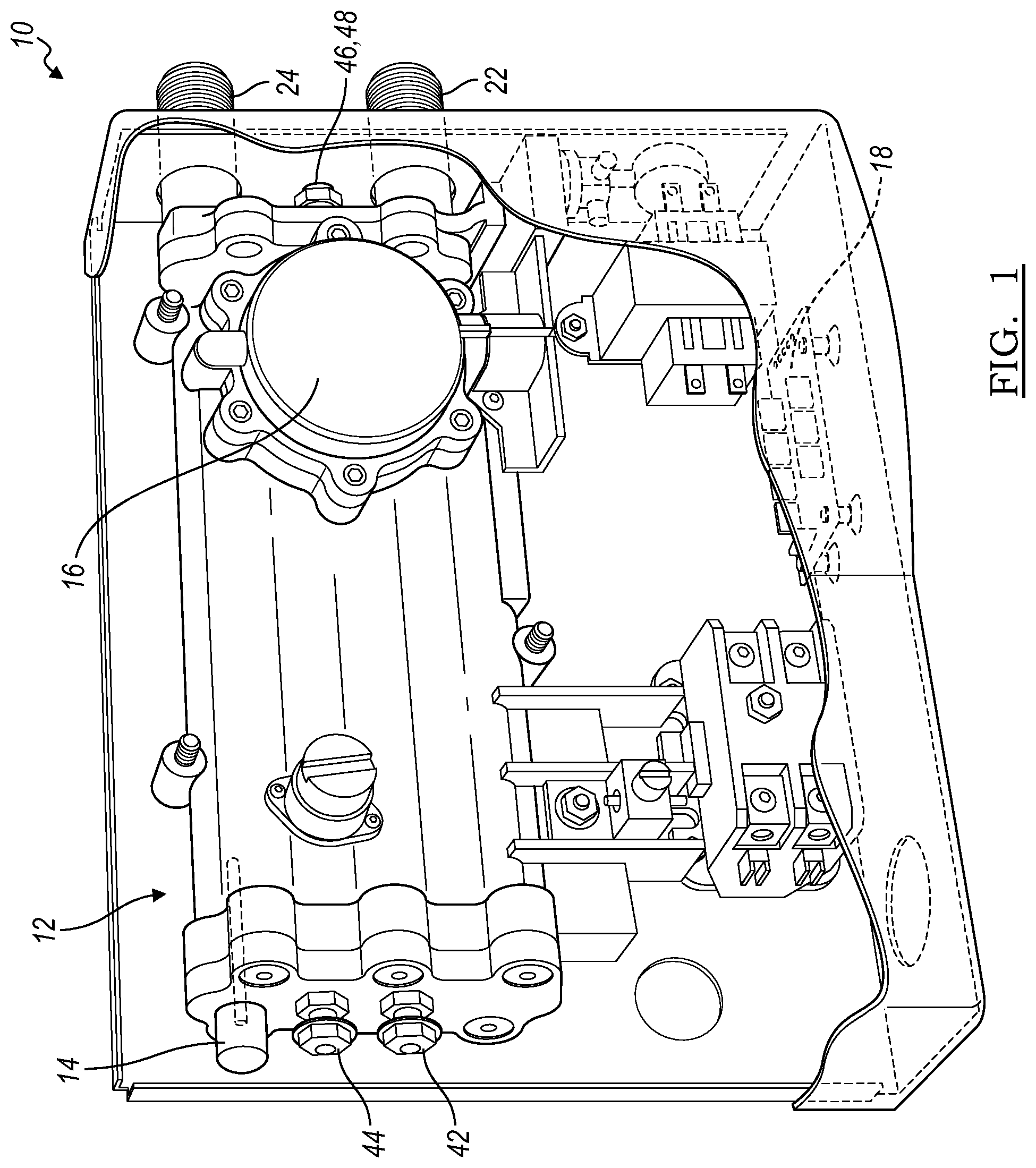 Patent US12092365 Figure 1 – Dual element electric tankless water heater